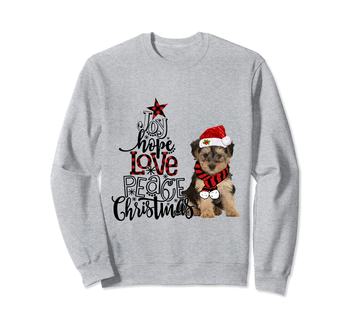 Joy Hope Love Peace Yorkipoo 2020 Sweatshirt - Streetwear Style for Adults - T-Shirt, Sweatshirt, Hoodie