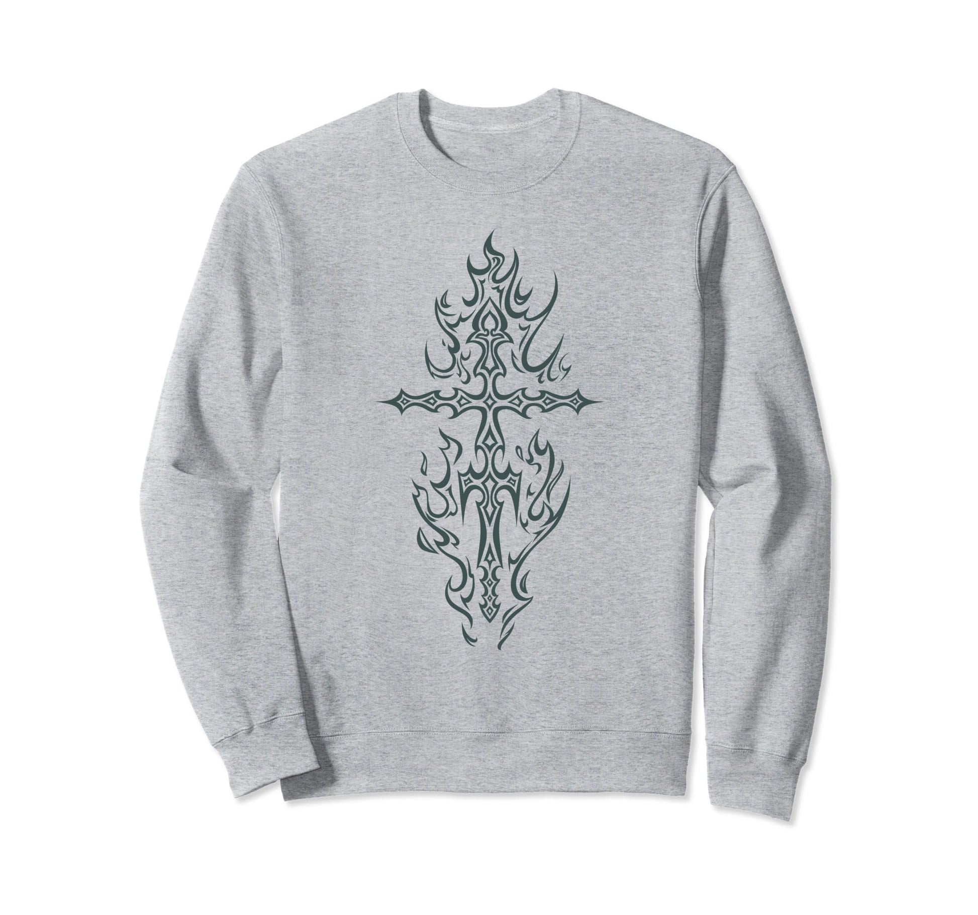 Gothic Alt Cross Y2K Cyber Mall Sweatshirt - Trendy Graphic for Adults - T-Shirt, Sweatshirt, Hoodie