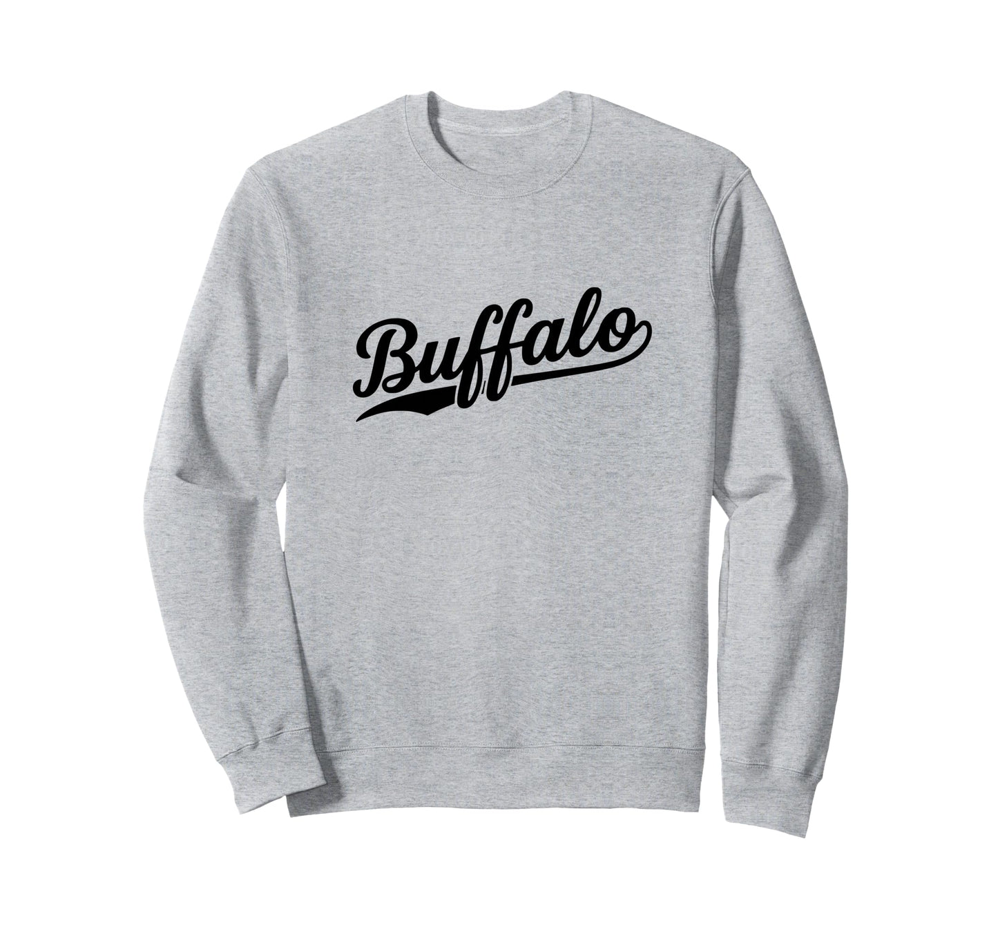 Buffalo New York Script 1970S White Sweatshirt - Custom Art Print Unisex - T-Shirt, Sweatshirt, Hoodie