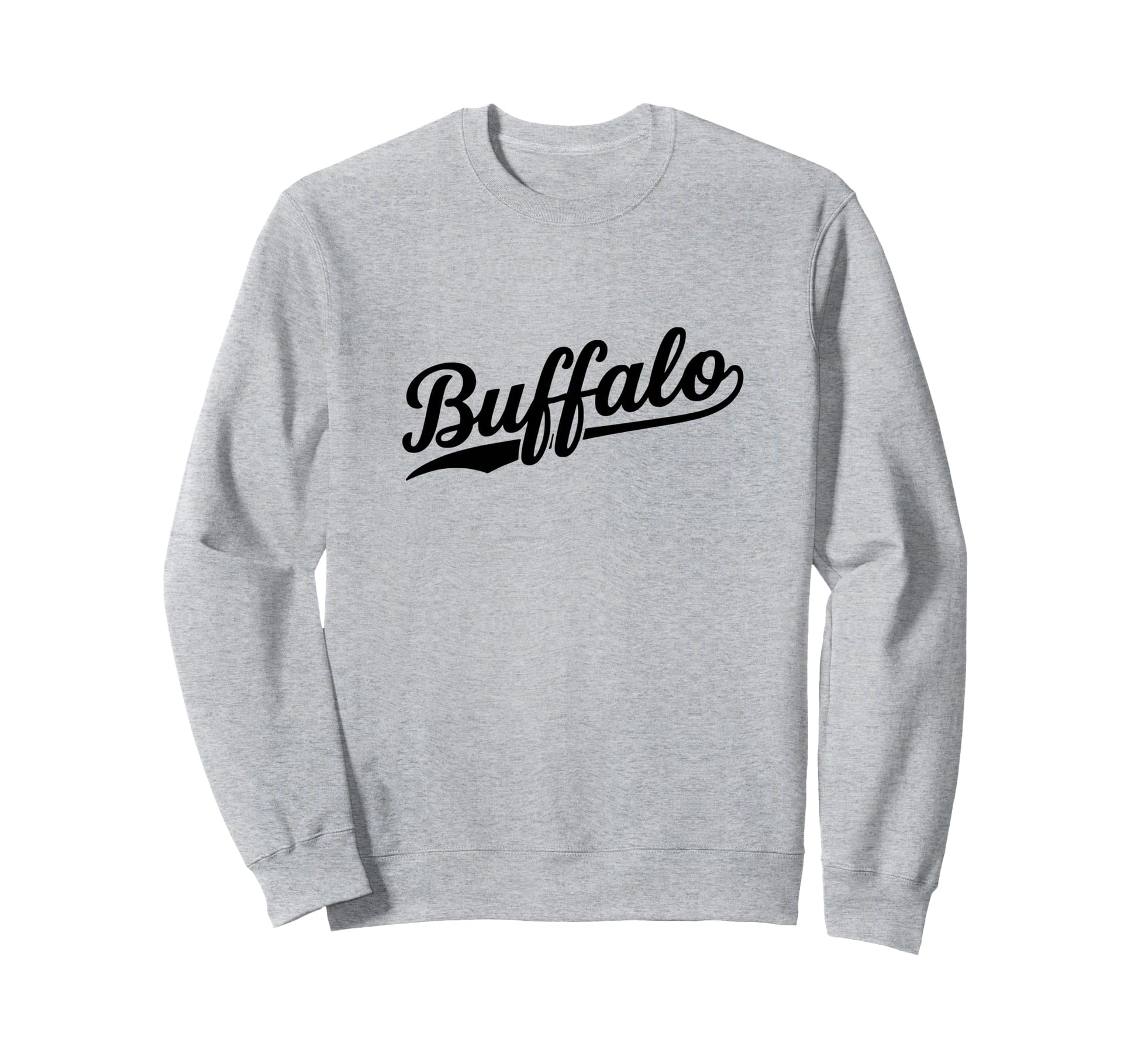 Buffalo New York Script 1970S White Sweatshirt - Custom Art Print Unisex - T-Shirt, Sweatshirt, Hoodie