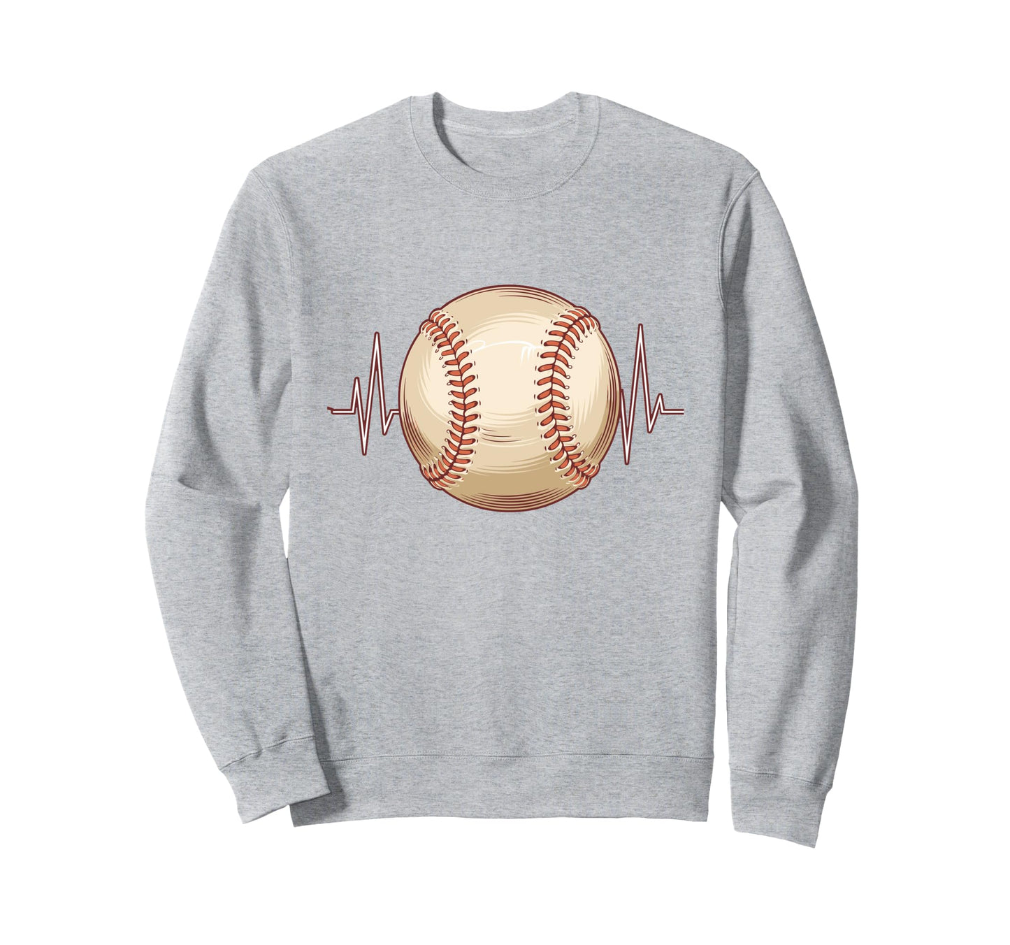 Baseball Heartbeat Batter Sweatshirt - Unique Graphic Men Women - T-Shirt, Sweatshirt, Hoodie