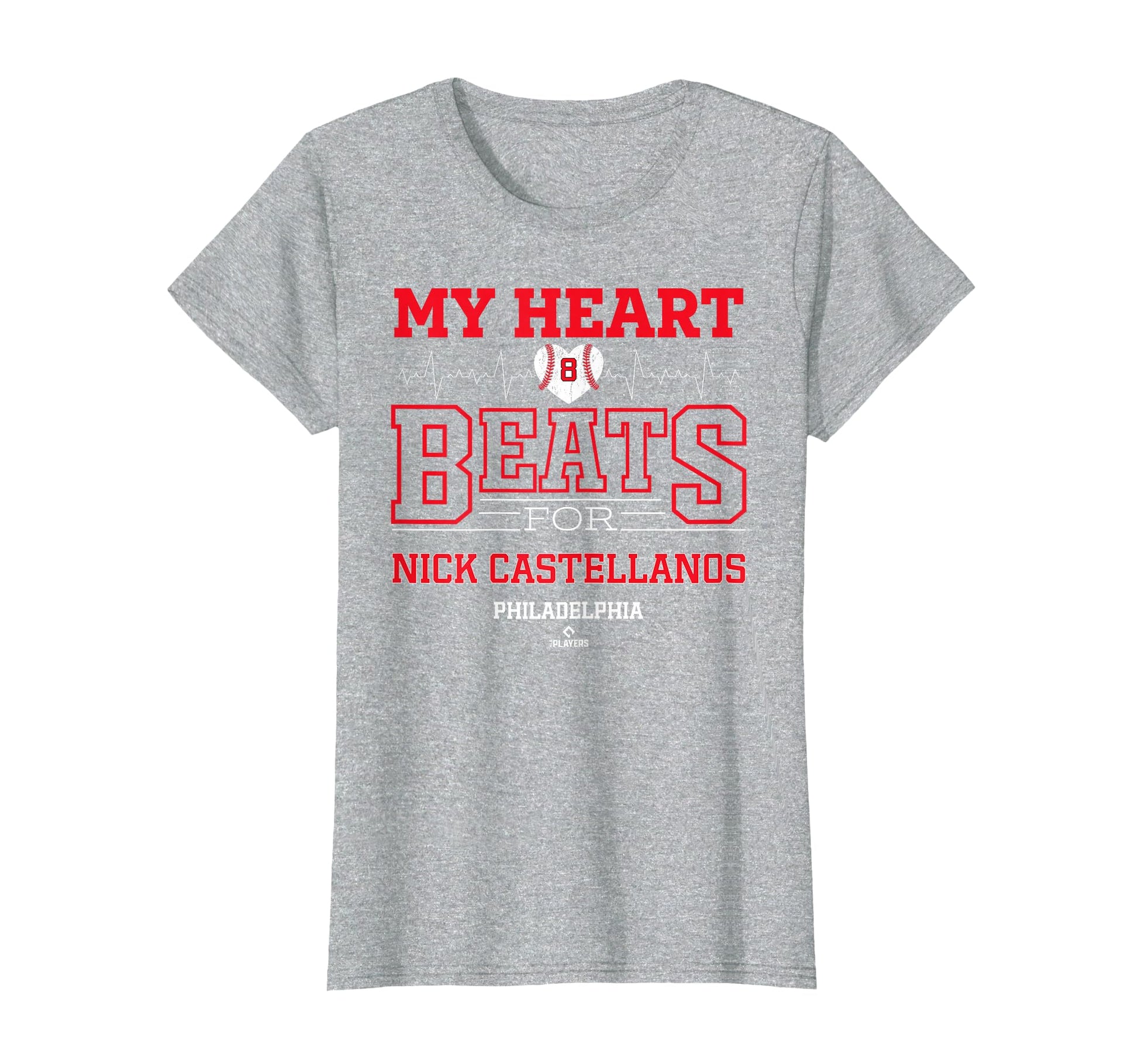 My Heart Beats Nick Castellanos T-Shirt - Aesthetic Graphic Men Women - T-Shirt, Sweatshirt, Hoodie