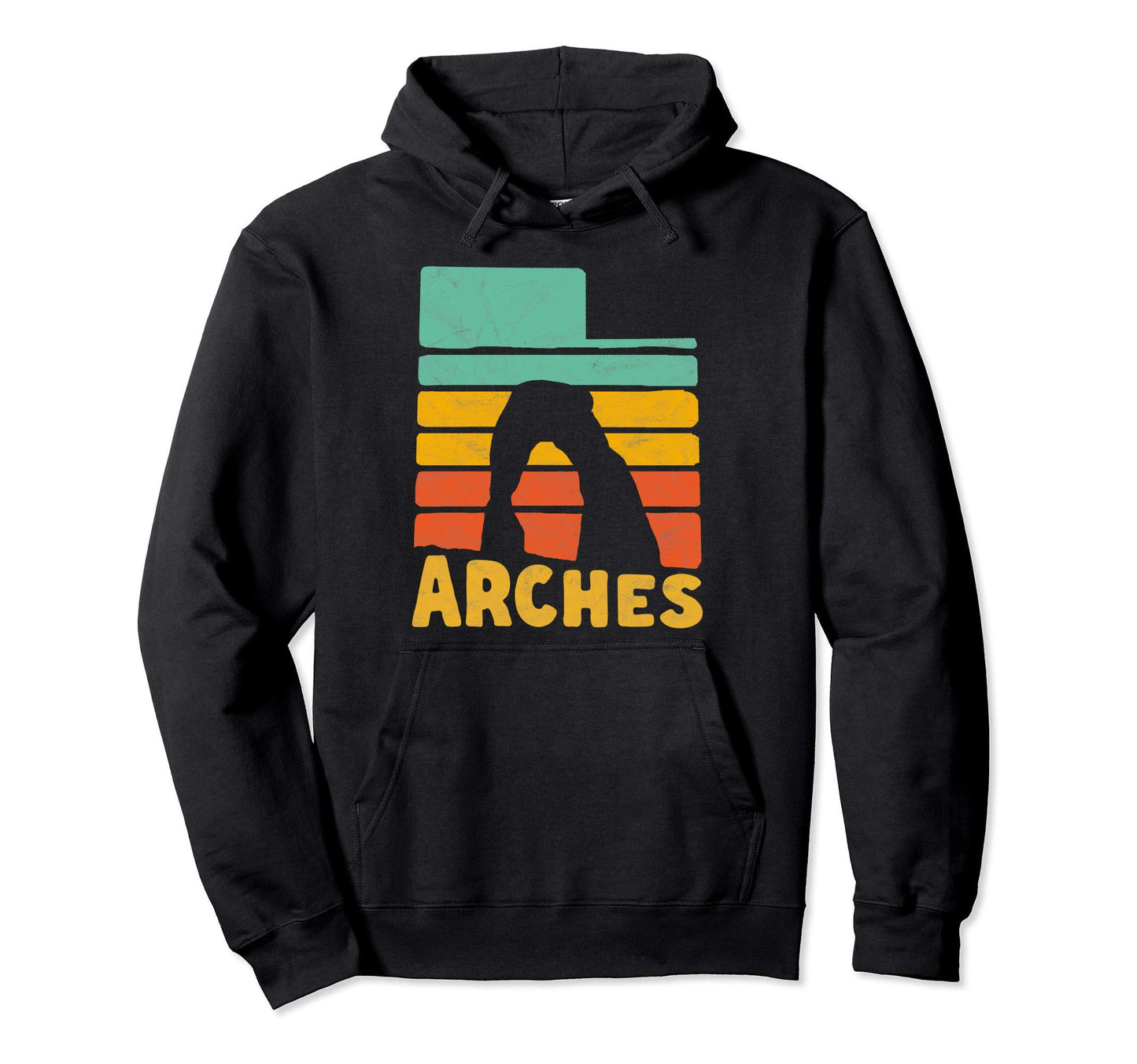 Arches National Park State Utah Shape Hoodie - Custom Art Print for Adults - T-Shirt, Sweatshirt, Hoodie