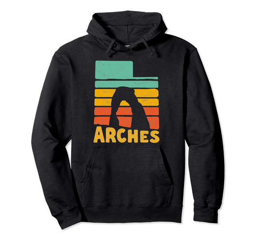 Arches National Park State Utah Shape Hoodie - Custom Art Print for Adults - T-Shirt, Sweatshirt, Hoodie