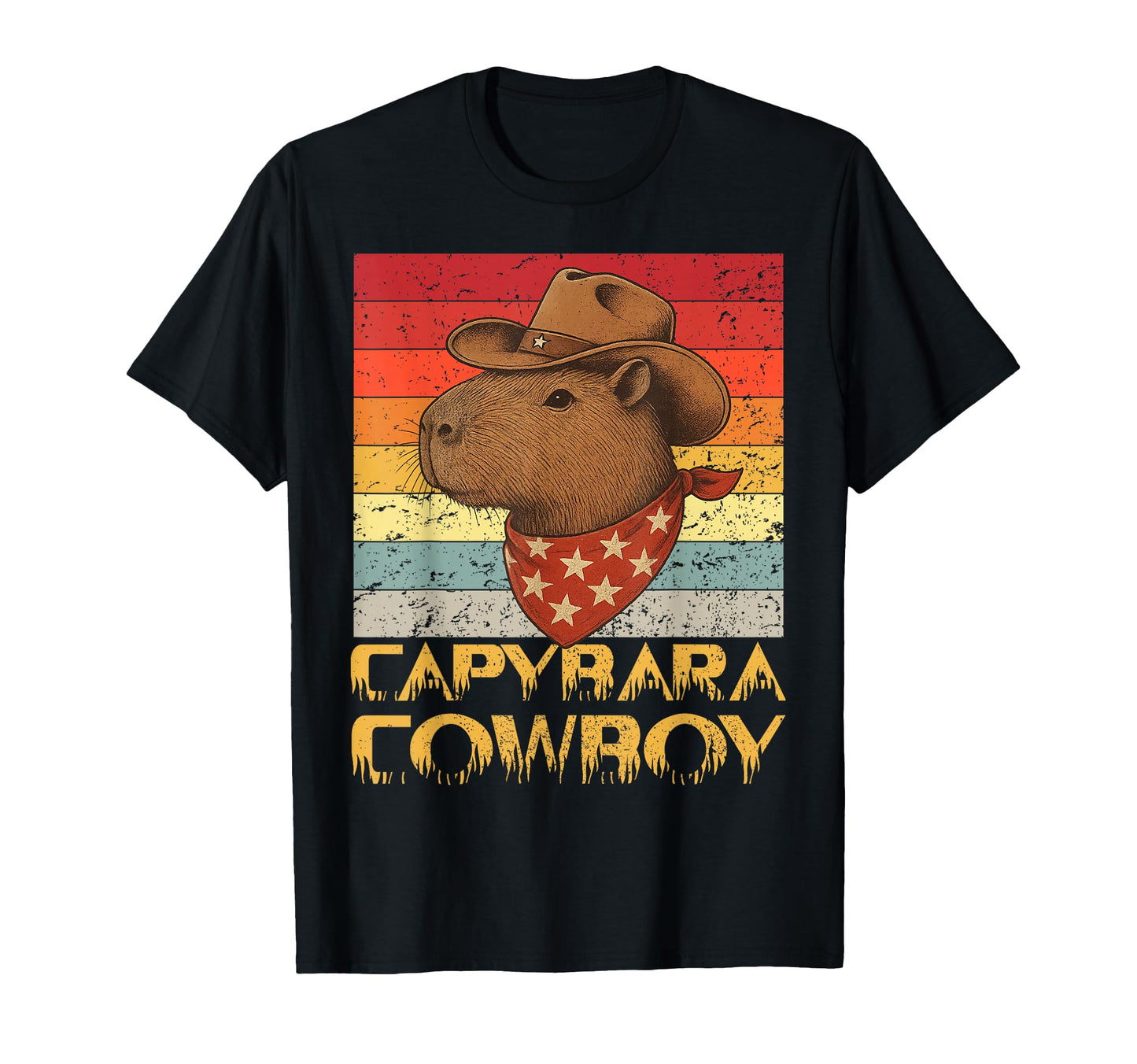 Capybara Cowboy Capy T-Shirt - Trendy Graphic Men Women - T-Shirt, Sweatshirt, Hoodie