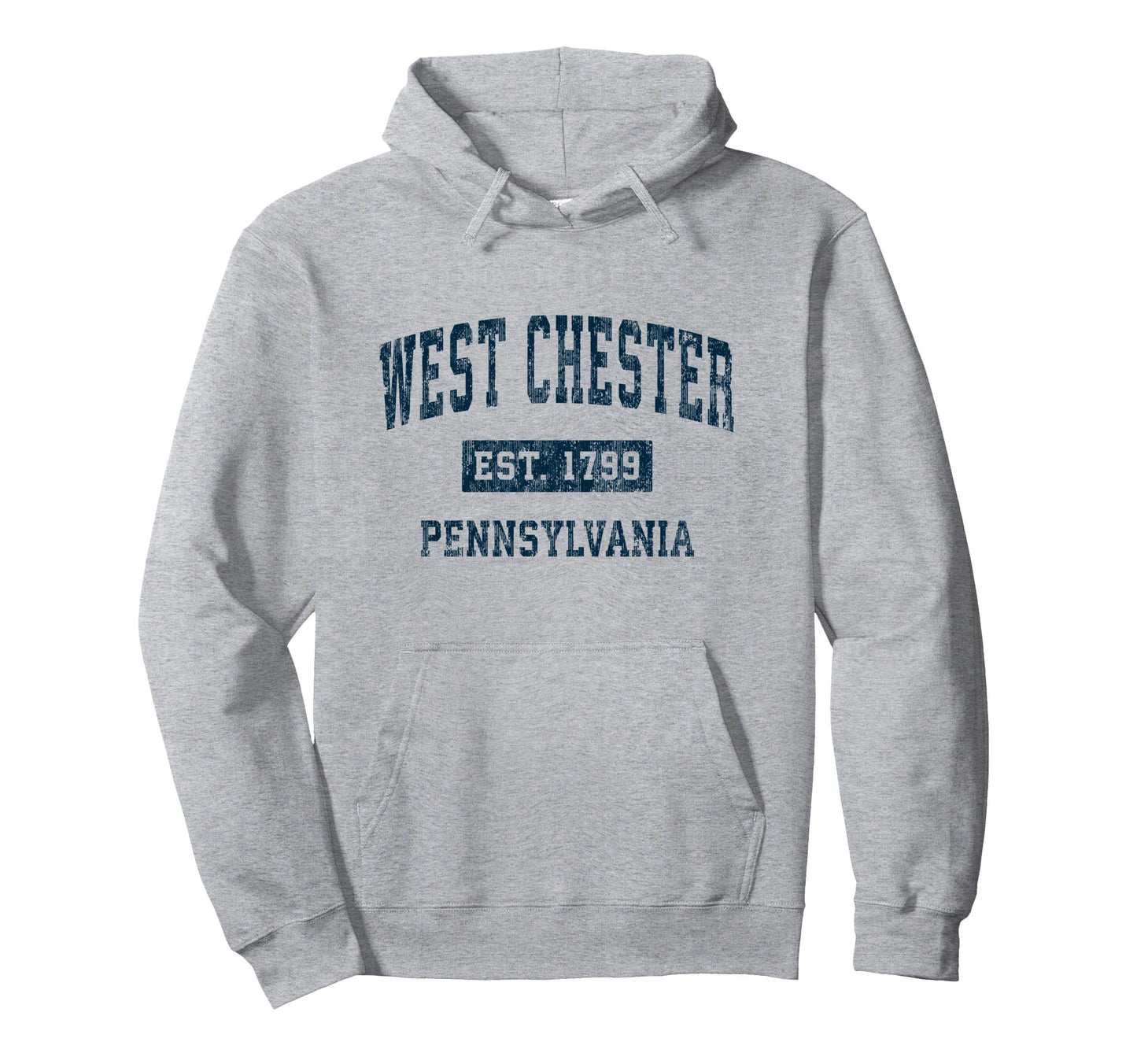 West Chester Pennsylvania Pa Sports Navy Hoodie - Unique Graphic for Adults - T-Shirt, Sweatshirt, Hoodie