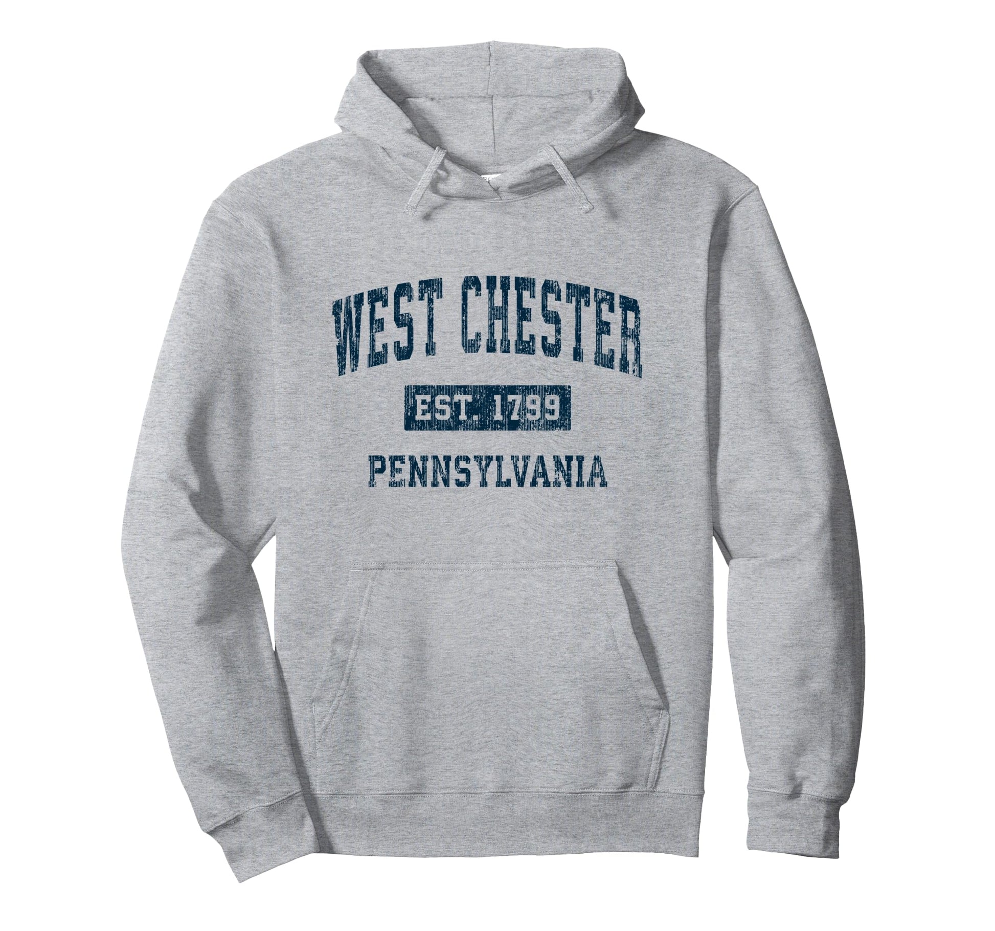 West Chester Pennsylvania Pa Sports Navy Hoodie - Unique Graphic for Adults - T-Shirt, Sweatshirt, Hoodie