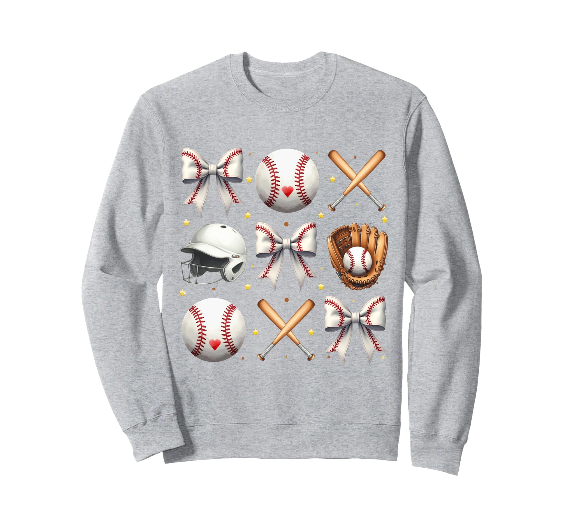 Baseball Coquette Bow Baseball Sweatshirt - Trendy Graphic Men Women - T-Shirt, Sweatshirt, Hoodie