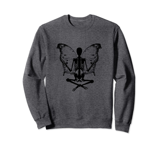 Aesthetic Y2K Fairy Wings Fairycore Sweatshirt - Unique Graphic Unisex - T-Shirt, Sweatshirt, Hoodie