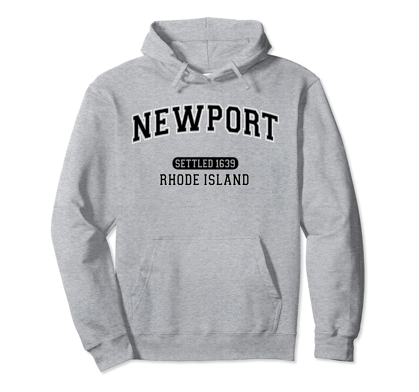 Newport Rhode Island Sports Varsity Hoodie - Fun Novelty Design for Adults - T-Shirt, Sweatshirt, Hoodie