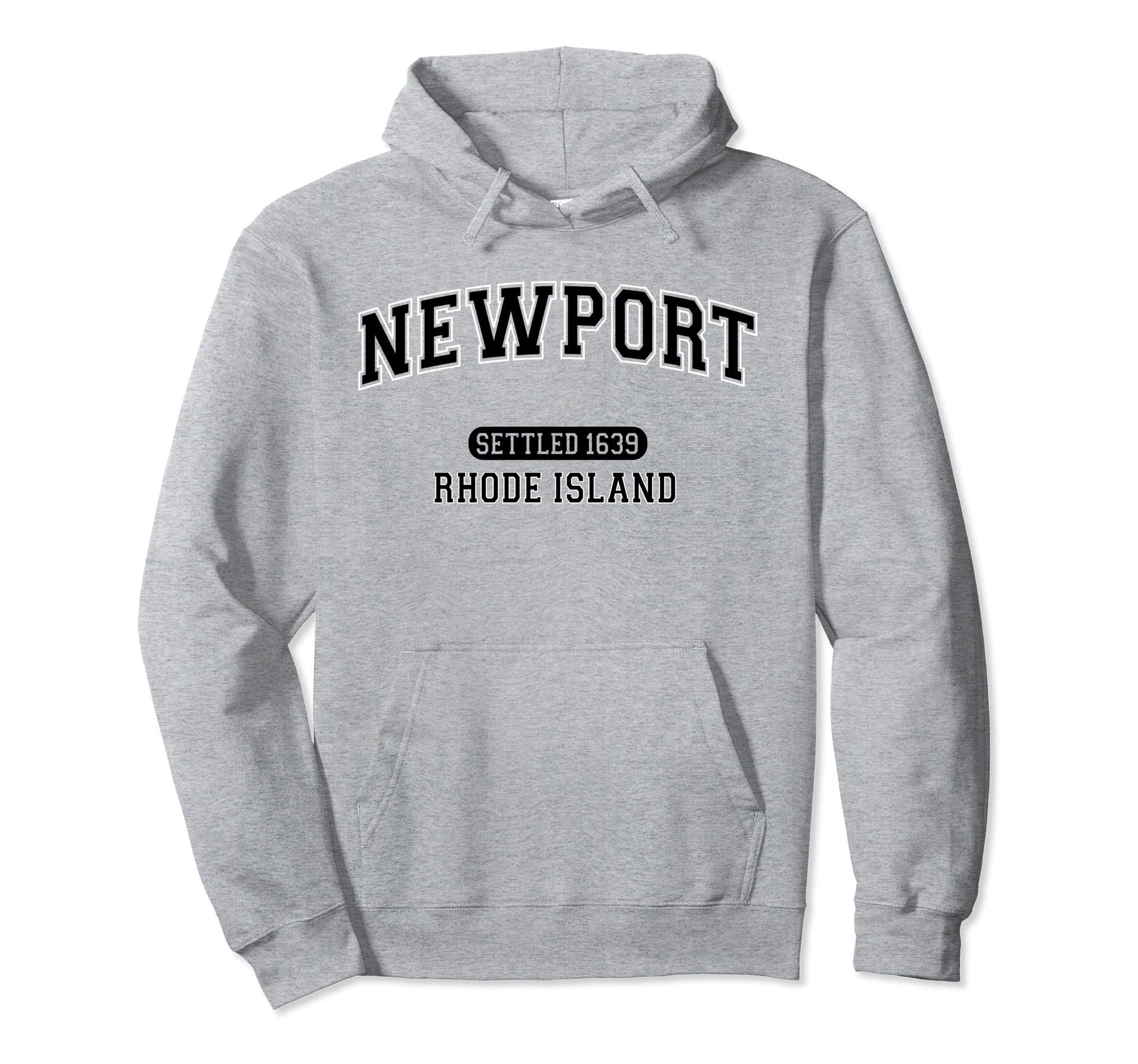 Newport Rhode Island Sports Varsity Hoodie - Fun Novelty Design for Adults - T-Shirt, Sweatshirt, Hoodie