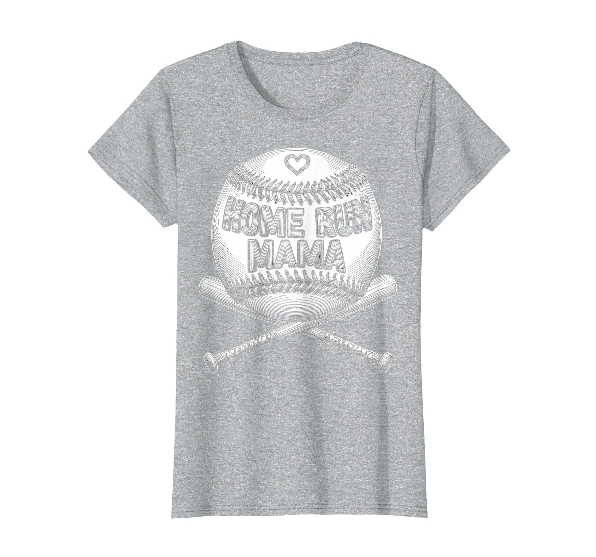 Home Run Mama Baseball Mom T-Shirt - Casual Everyday Wear for Adults - T-Shirt, Sweatshirt, Hoodie