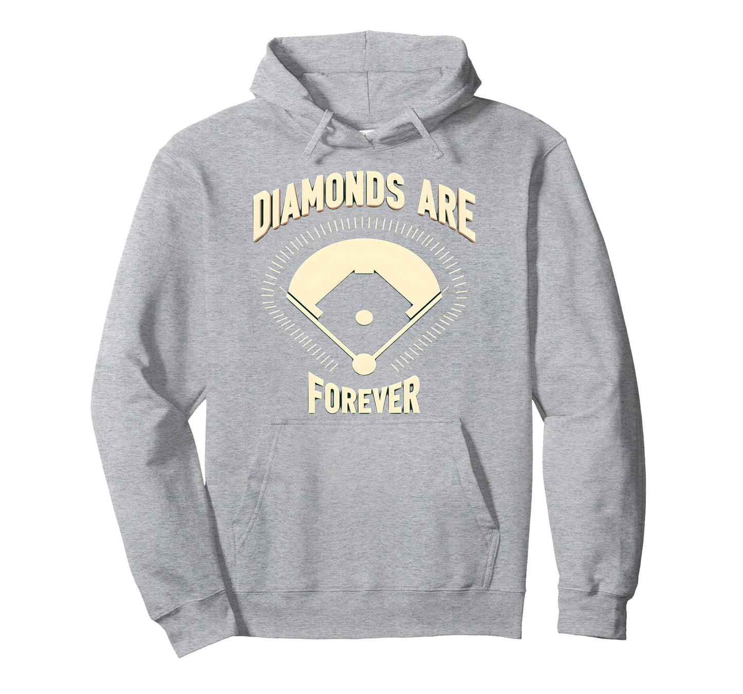 Diamonds Are Forever Softball Lover Hoodie - Unique Graphic Men Women - T-Shirt, Sweatshirt, Hoodie