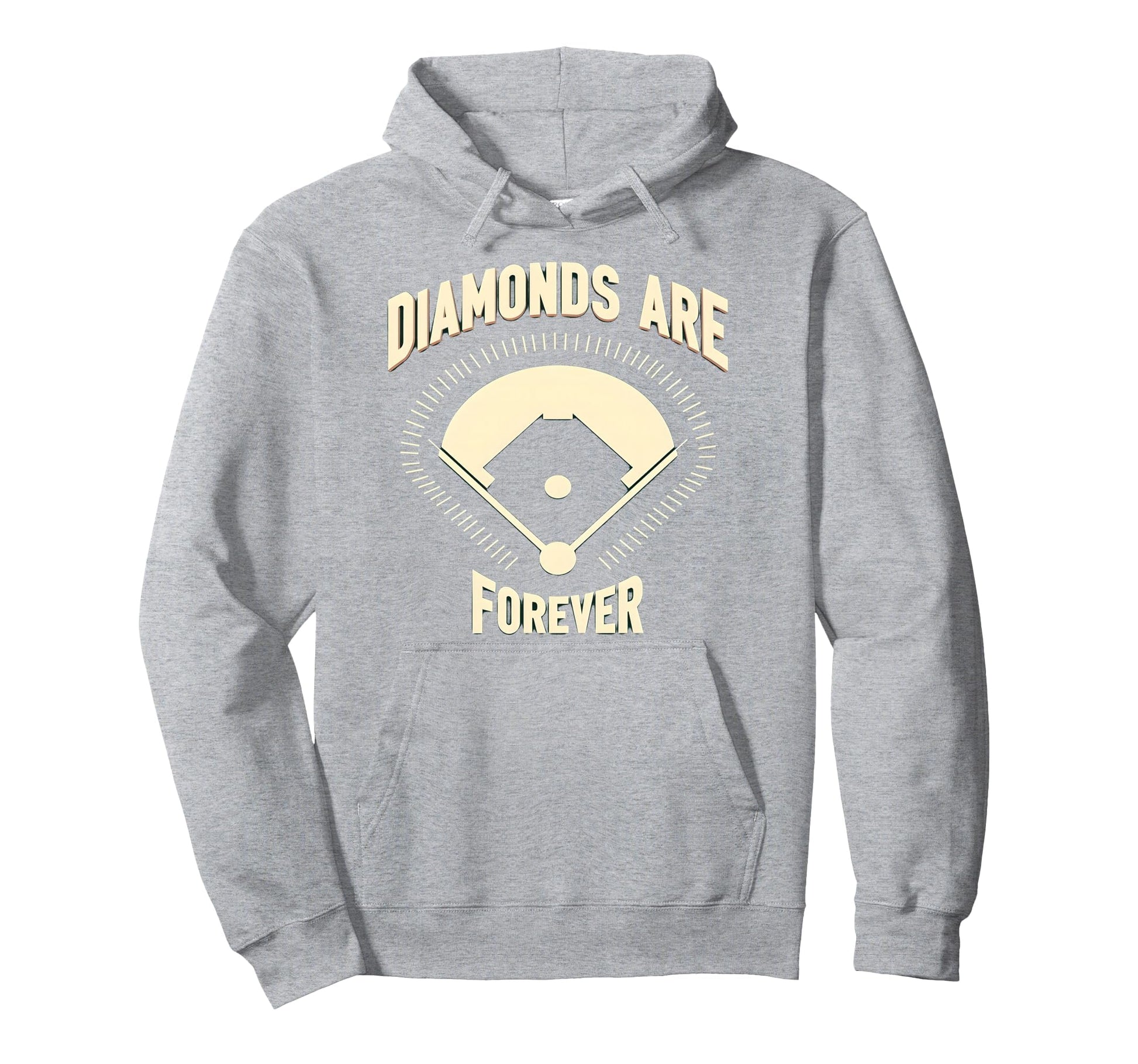 Diamonds Are Forever Softball Lover Hoodie - Unique Graphic Men Women - T-Shirt, Sweatshirt, Hoodie