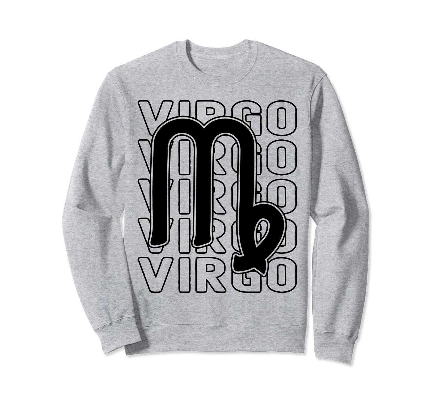 Virgo Zodiac Sign Typography Astrology Sweatshirt - Novelty Apparel Unisex - T-Shirt, Sweatshirt, Hoodie
