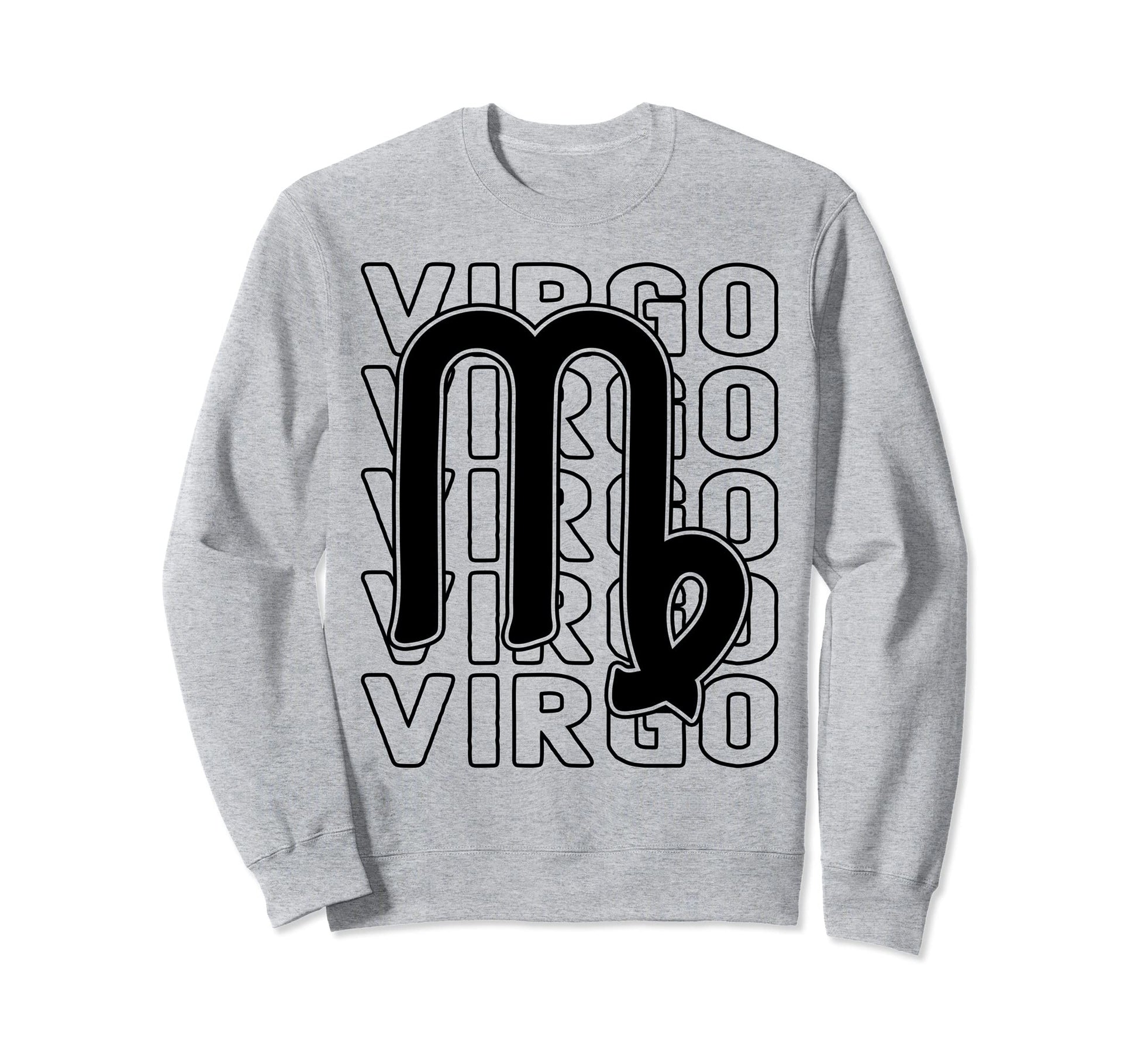 Virgo Zodiac Sign Typography Astrology Sweatshirt - Novelty Apparel Unisex - T-Shirt, Sweatshirt, Hoodie