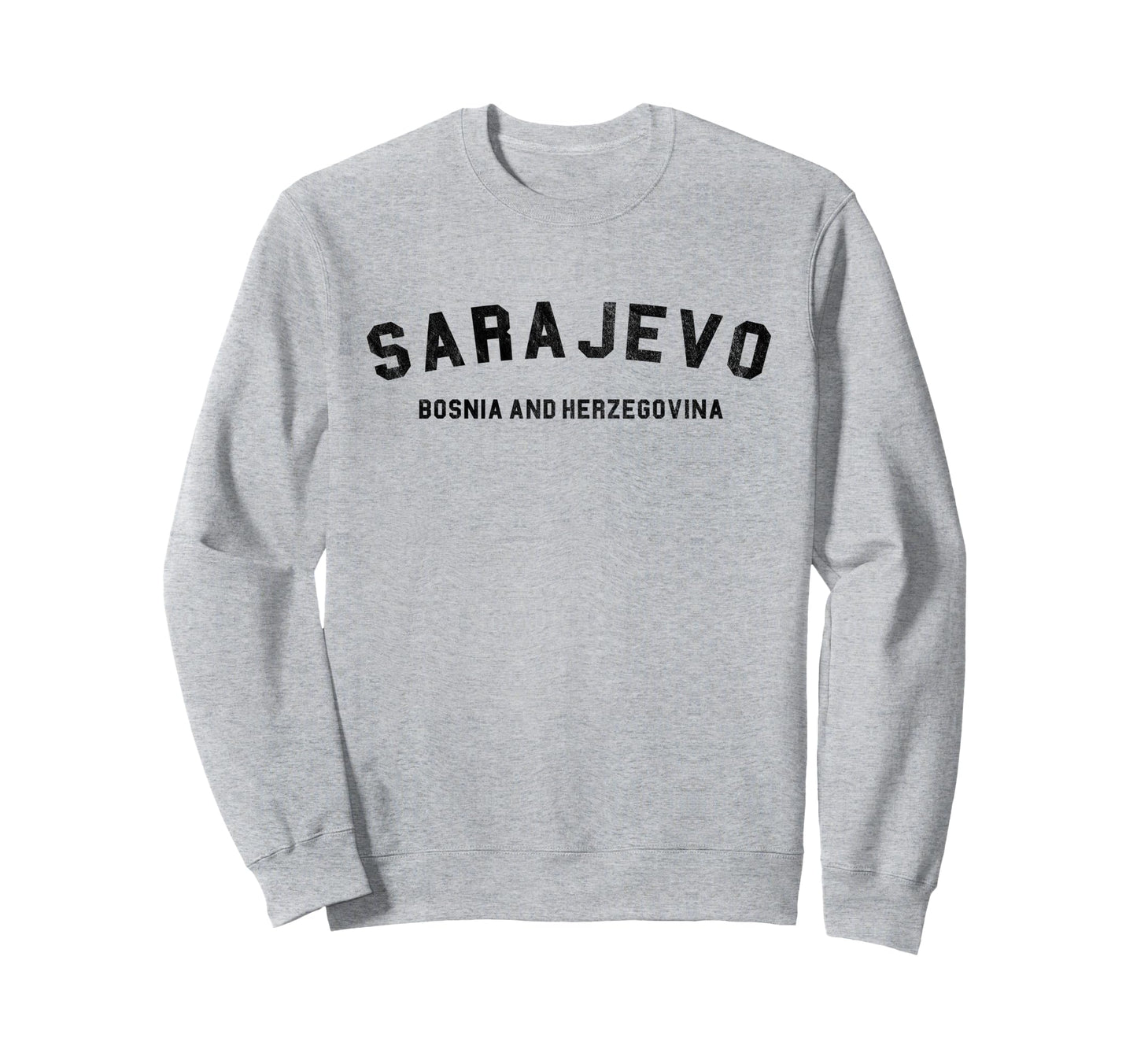 Varsity Sarajevo Bosnia And Sweatshirt - Minimalist Print Unisex - T-Shirt, Sweatshirt, Hoodie