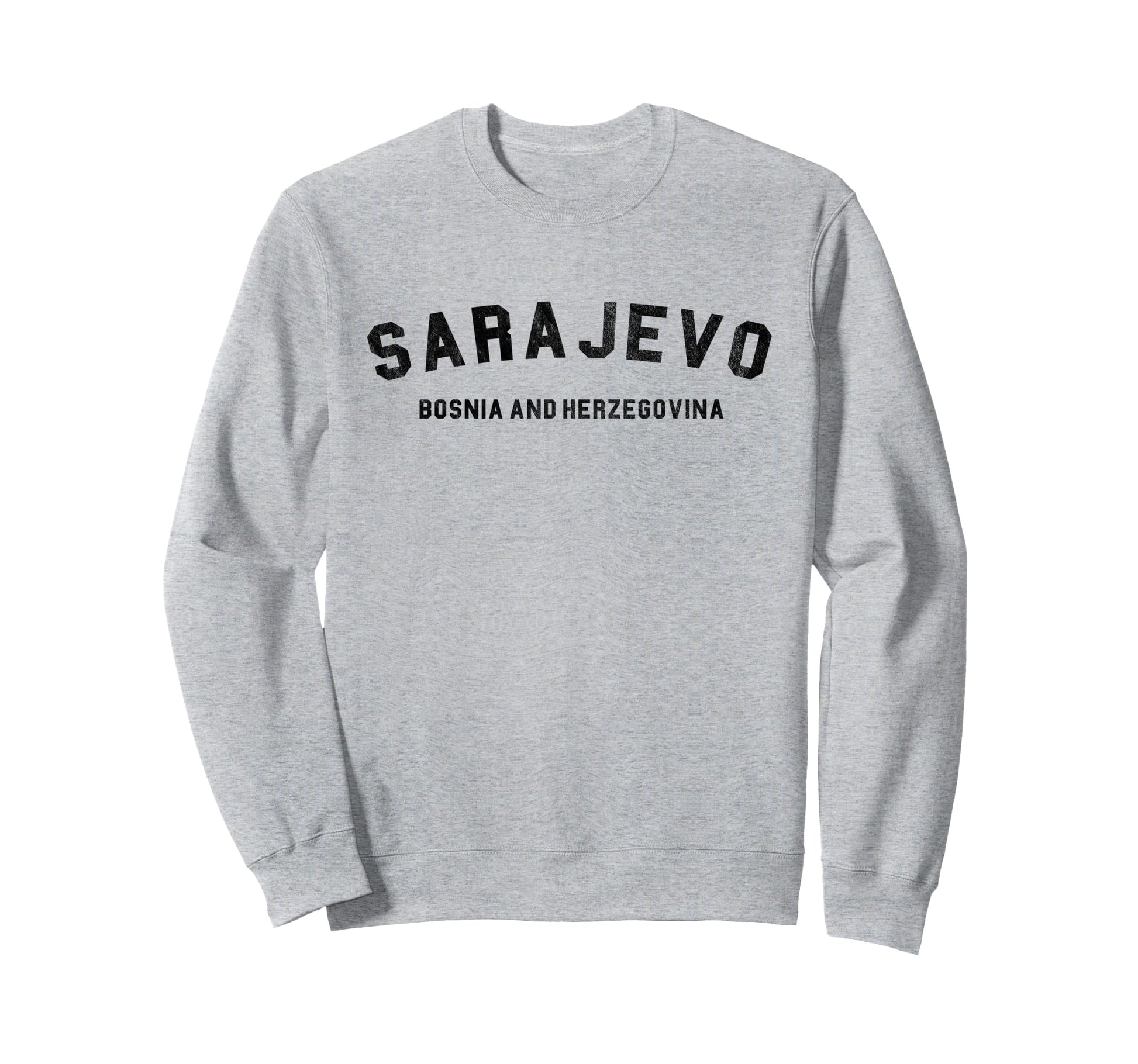 Varsity Sarajevo Bosnia And Sweatshirt - Minimalist Print Unisex - T-Shirt, Sweatshirt, Hoodie