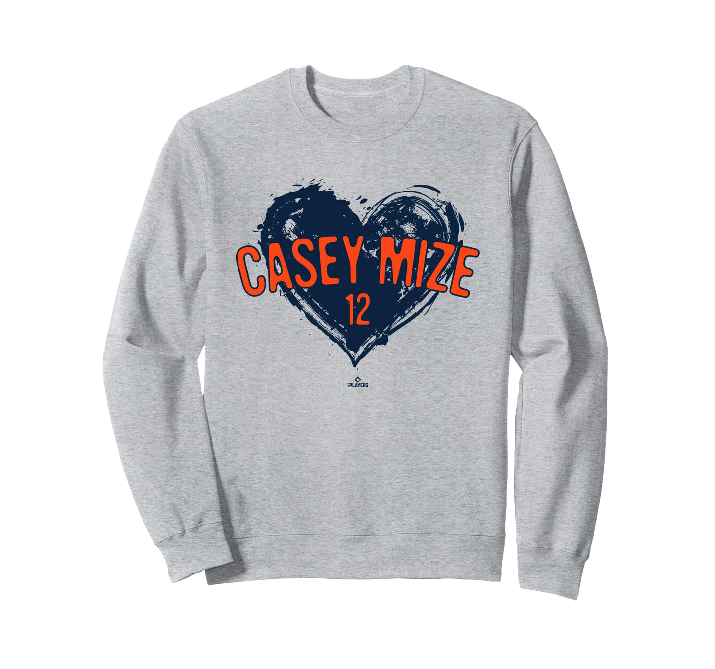 Distressed Heart Casey Mize Detroit Sweatshirt - Trendy Graphic for Adults - T-Shirt, Sweatshirt, Hoodie