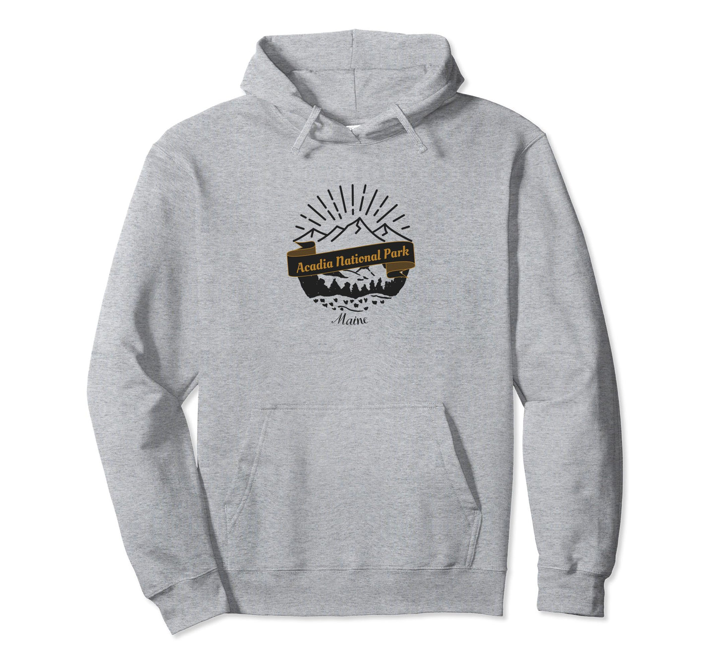 Acadia National Park Vacation Souvenir Hoodie - Custom Art Print Unisex - T-Shirt, Sweatshirt, Hoodie