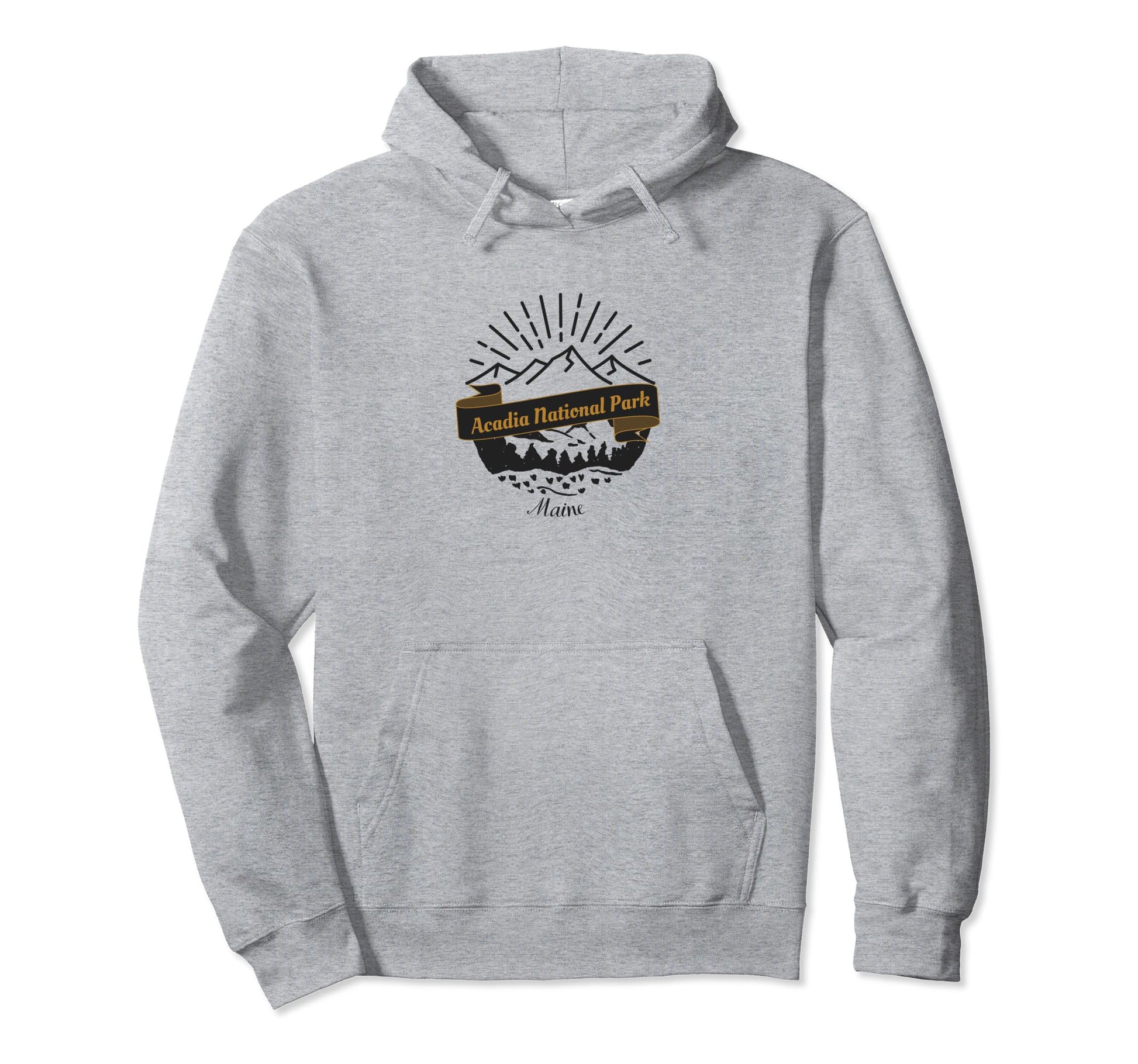 Acadia National Park Vacation Souvenir Hoodie - Custom Art Print Unisex - T-Shirt, Sweatshirt, Hoodie