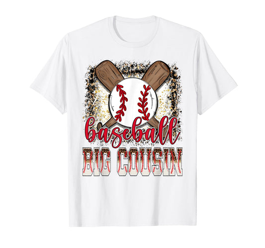 Baseball Big Cousin Leopard Proud Ball T-Shirt - Trendy Graphic for Adults - T-Shirt, Sweatshirt, Hoodie