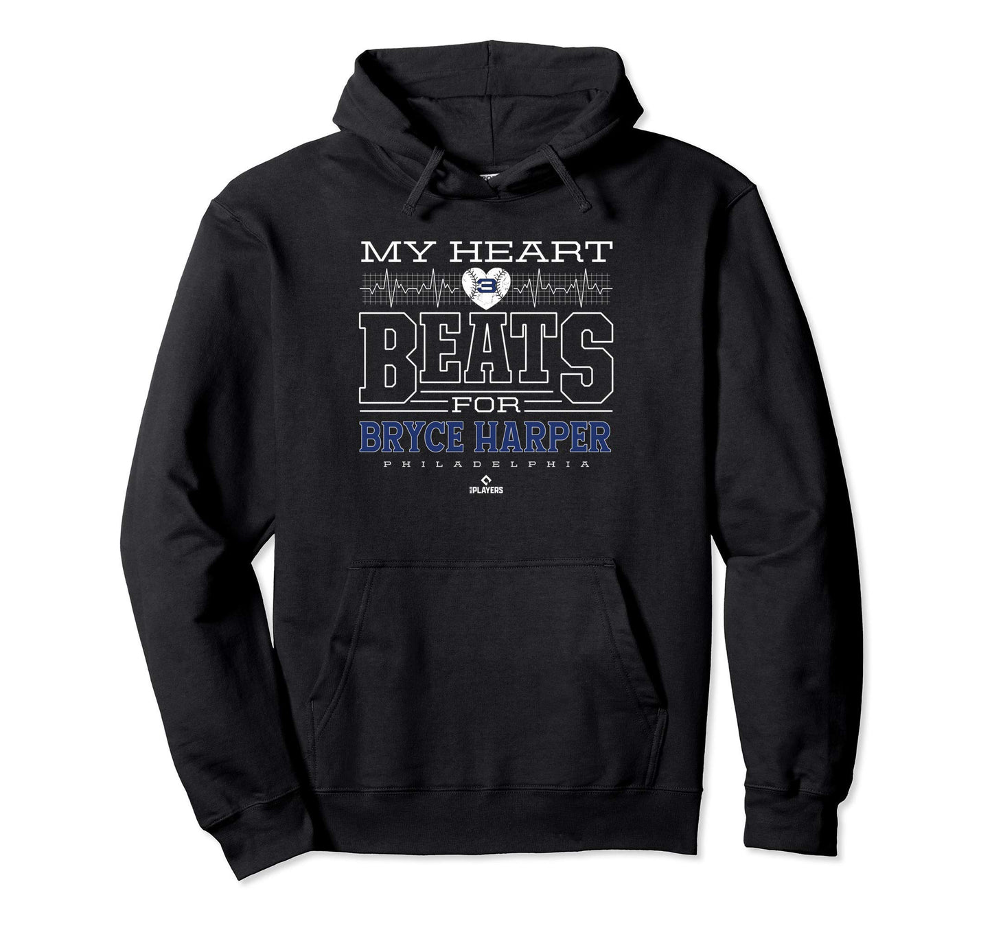 My Heart Beats Bryce Harper Hoodie - Unique Graphic for Adults - T-Shirt, Sweatshirt, Hoodie