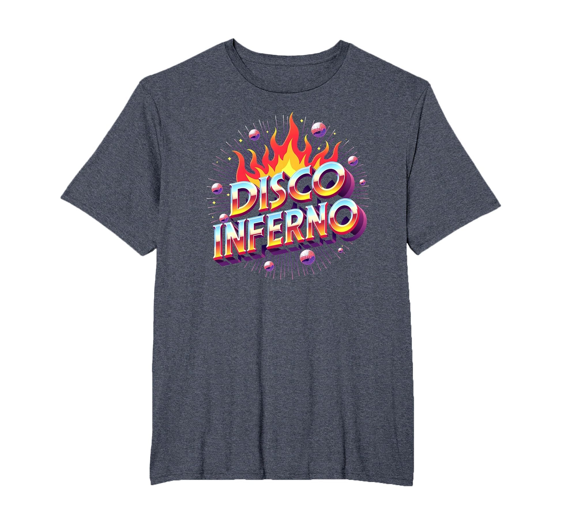 Disco Inferno Dance Party Fever Art Mens T-Shirt - Minimalist Print Unisex - T-Shirt, Sweatshirt, Hoodie