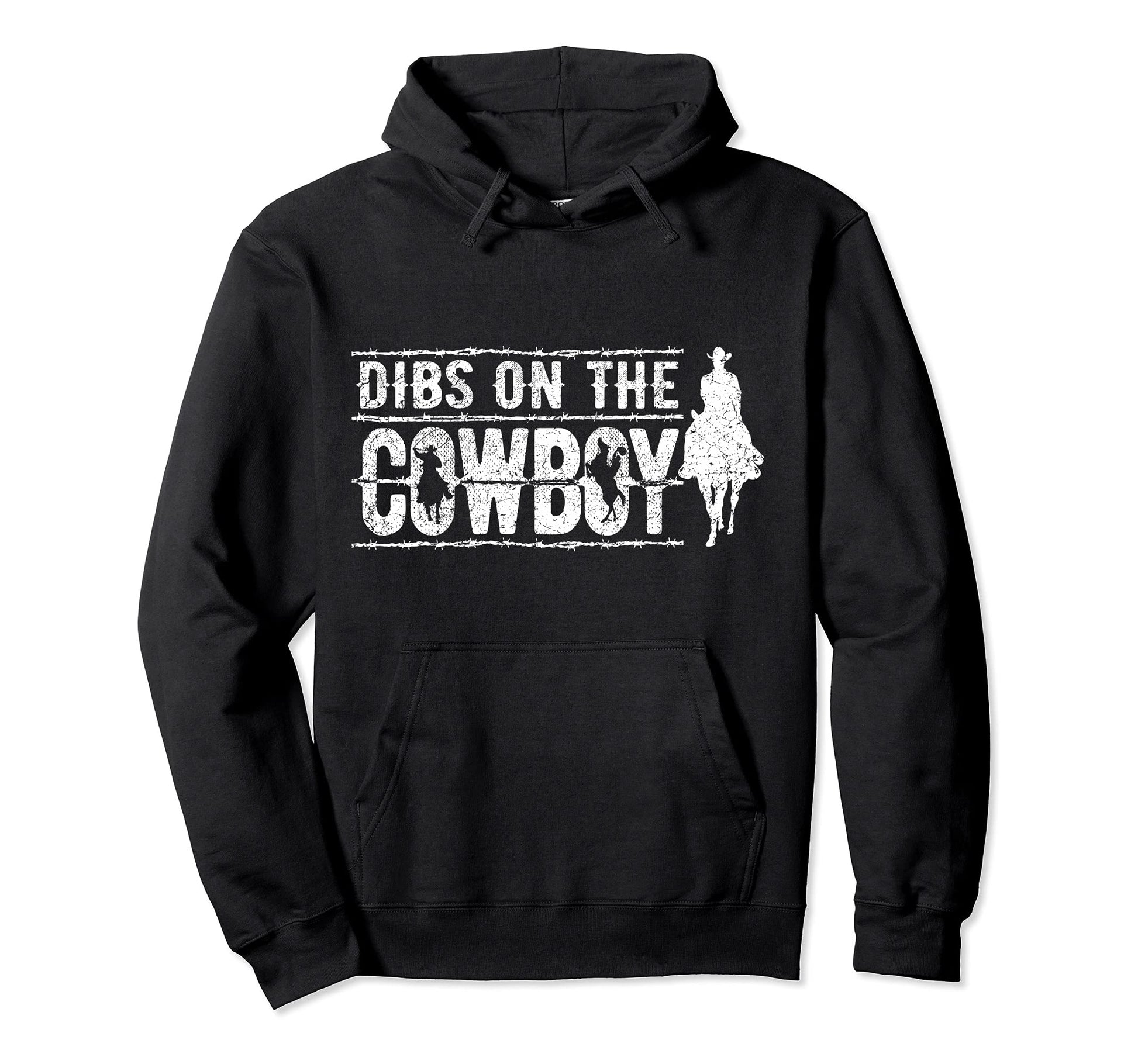 Dibs Cowboy Naughty Cowgirl Cowgirl Hoodie - Minimalist Print for Adults - T-Shirt, Sweatshirt, Hoodie