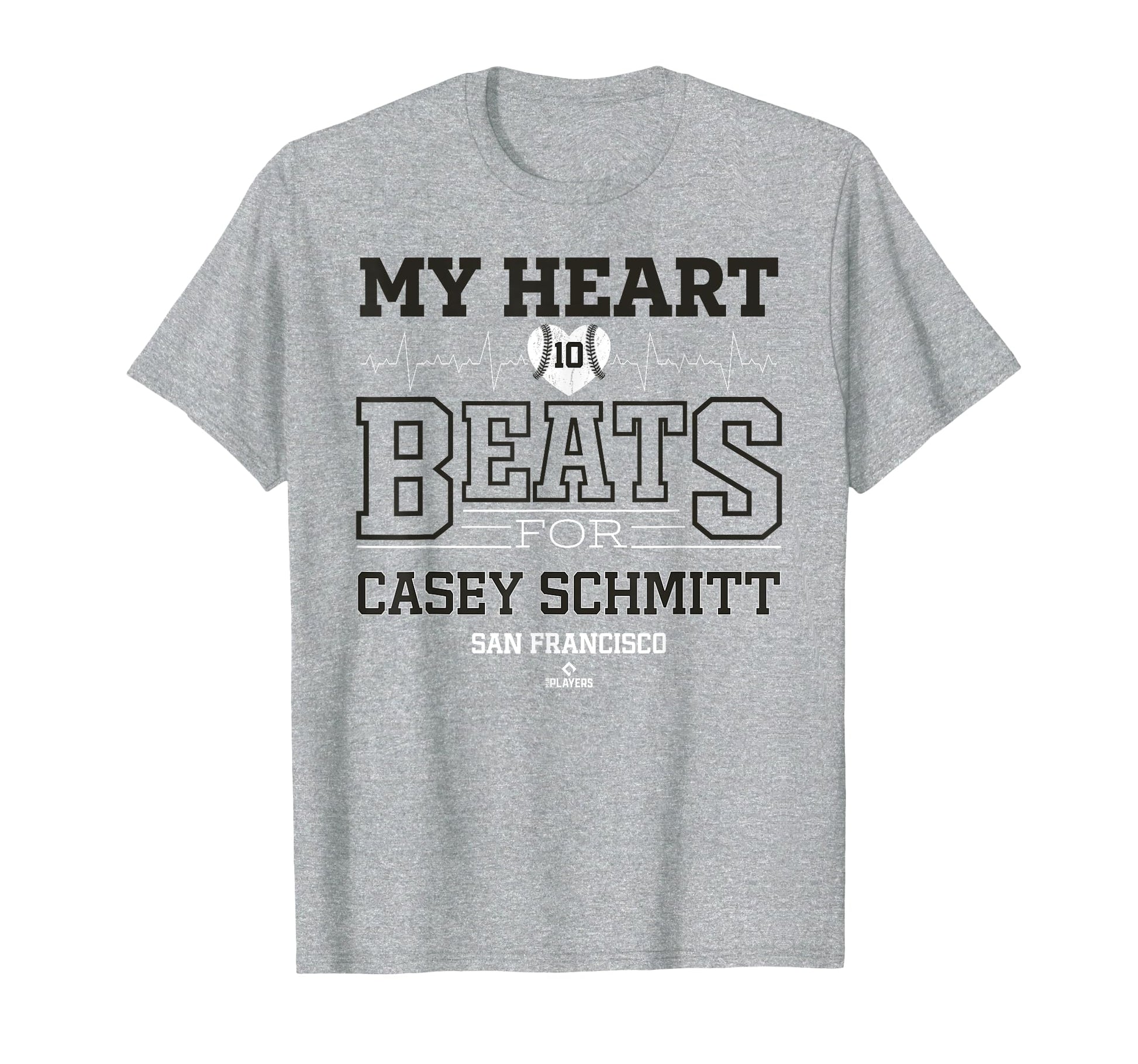 My Heart Beats Casey Schmitt San T-Shirt - Casual Everyday Wear for Adults - T-Shirt, Sweatshirt, Hoodie
