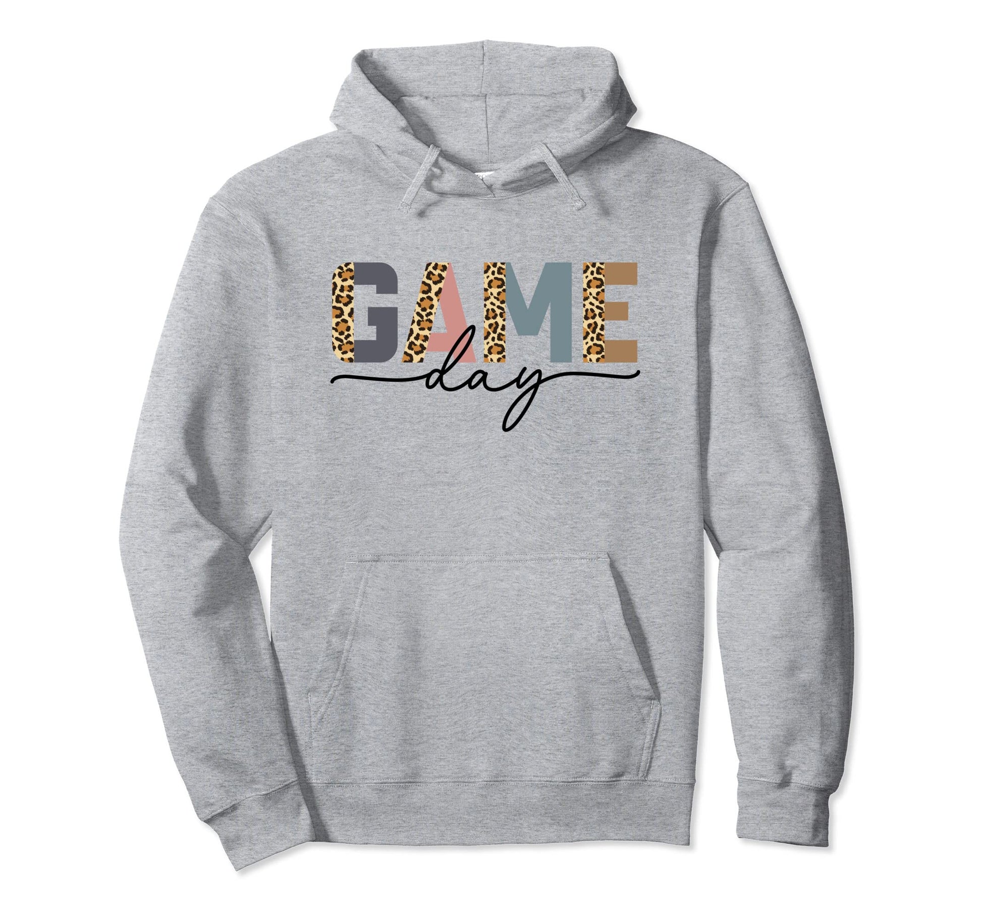 Game Day Half Leopard Sports Soccer Hoodie - Custom Art Print Unisex - T-Shirt, Sweatshirt, Hoodie