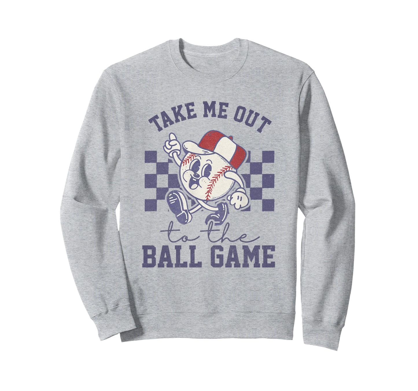 Take Me Out To Baseball Ball Sweatshirt - Aesthetic Graphic for Adults - T-Shirt, Sweatshirt, Hoodie