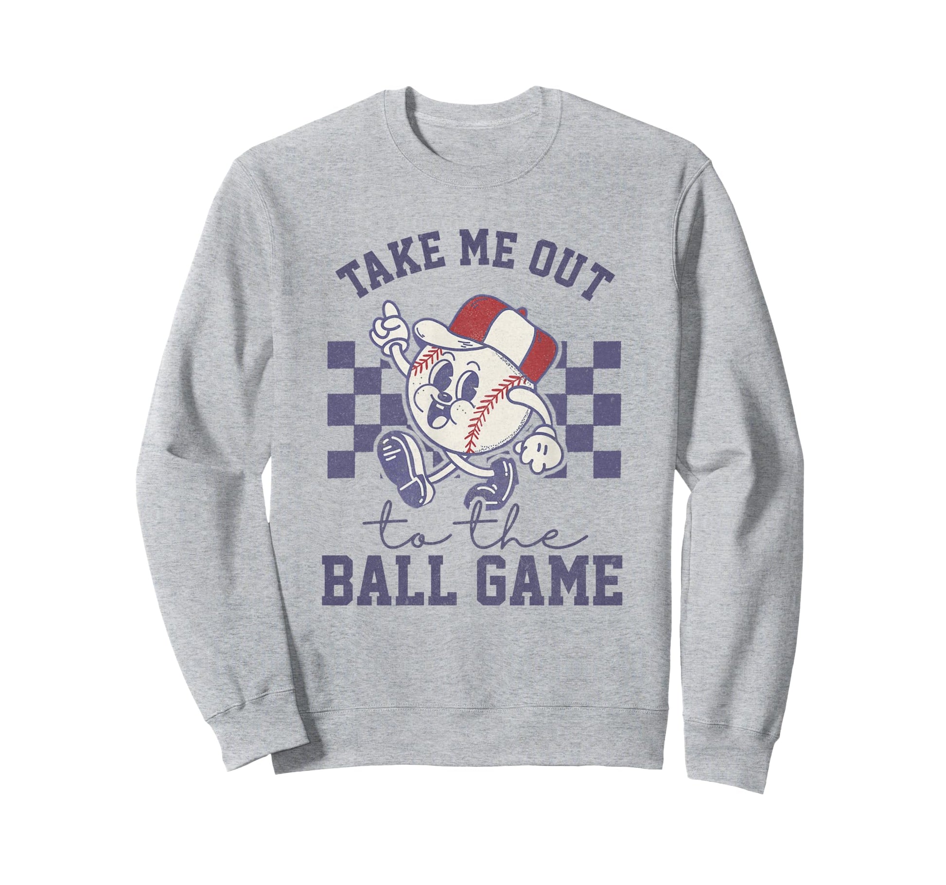 Take Me Out To Baseball Ball Sweatshirt - Aesthetic Graphic for Adults - T-Shirt, Sweatshirt, Hoodie