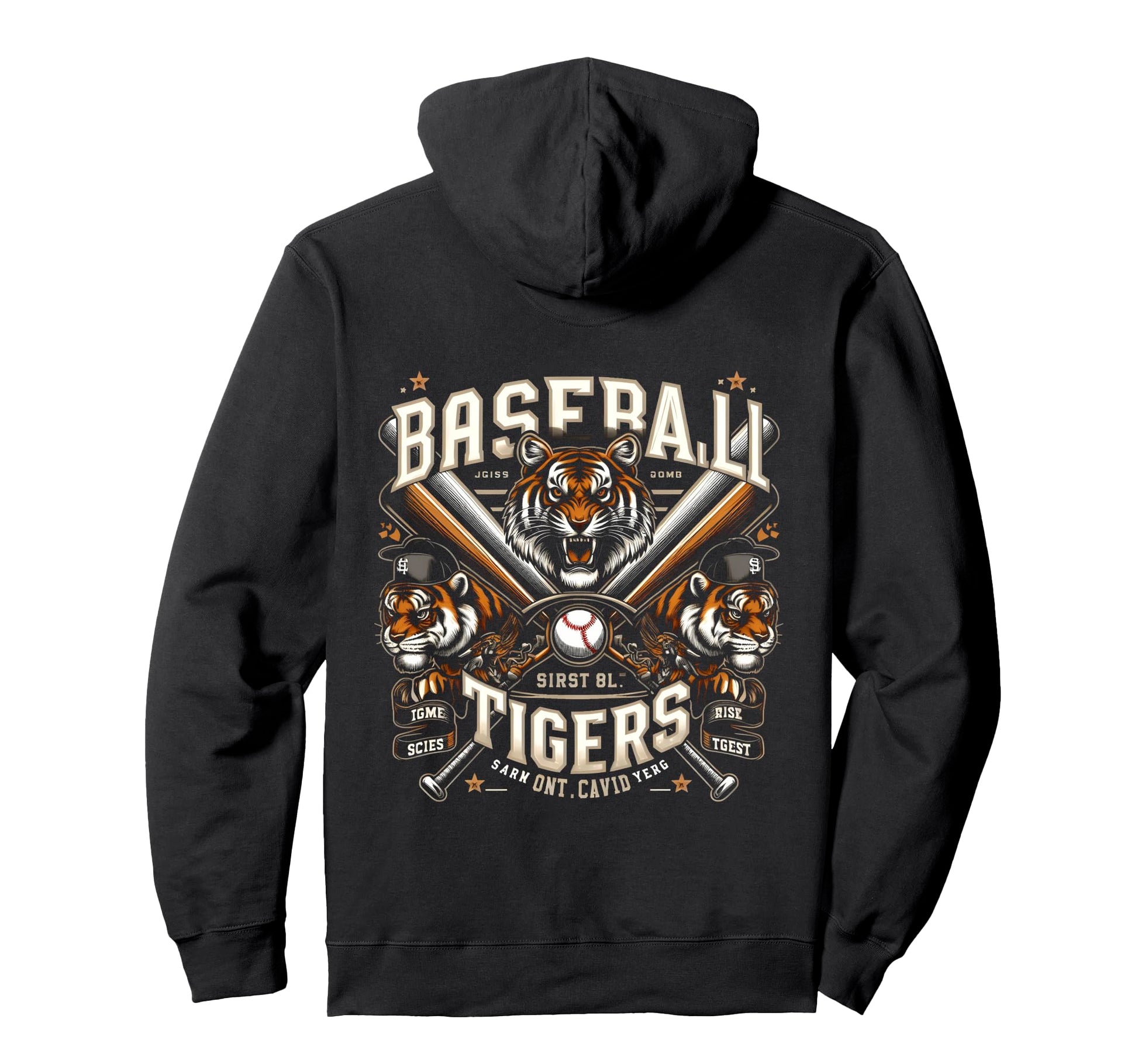 Unstoppable Tiger Power Swing Like Hoodie - Custom Art Print Men Women - T-Shirt, Sweatshirt, Hoodie