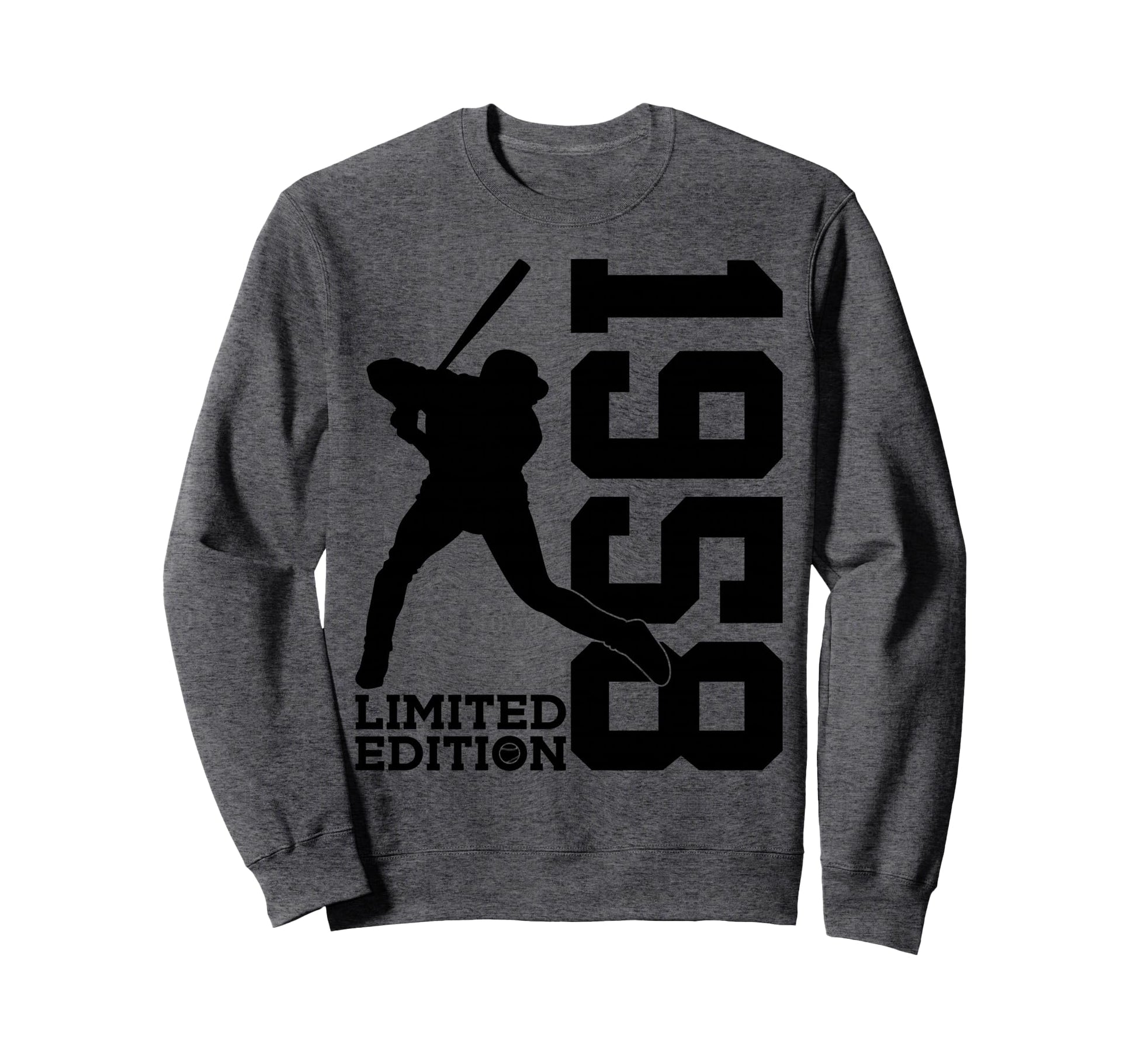 68Th Birthday Baseball 1958 Sweatshirt - Novelty Apparel for Adults - T-Shirt, Sweatshirt, Hoodie