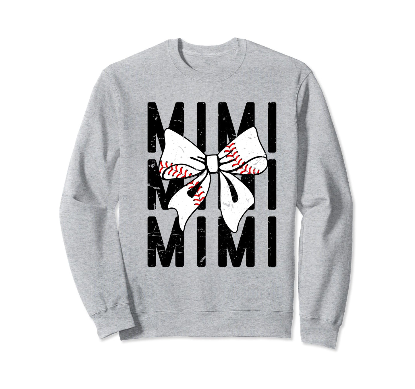 Coquette Baseball Mimi Bow Baseball Sweatshirt - Trendy Graphic for Adults - T-Shirt, Sweatshirt, Hoodie