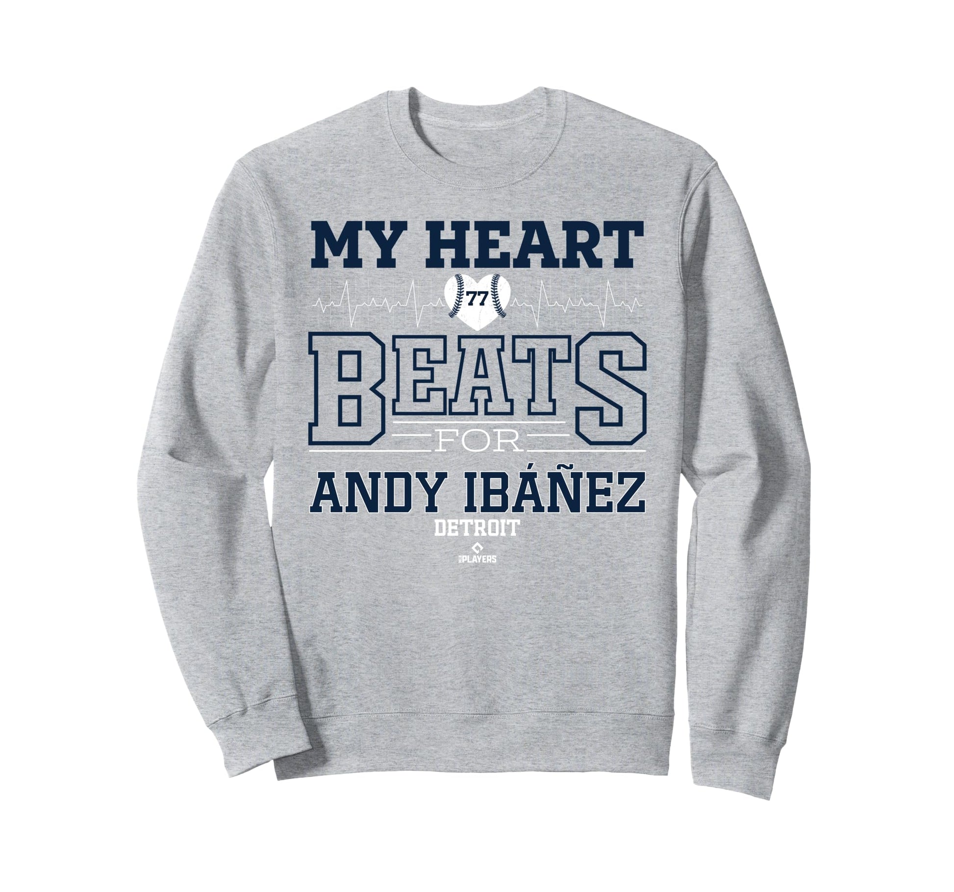 My Heart Beats Andy Ib Ez Detroit Sweatshirt - Novelty Apparel Unisex - T-Shirt, Sweatshirt, Hoodie