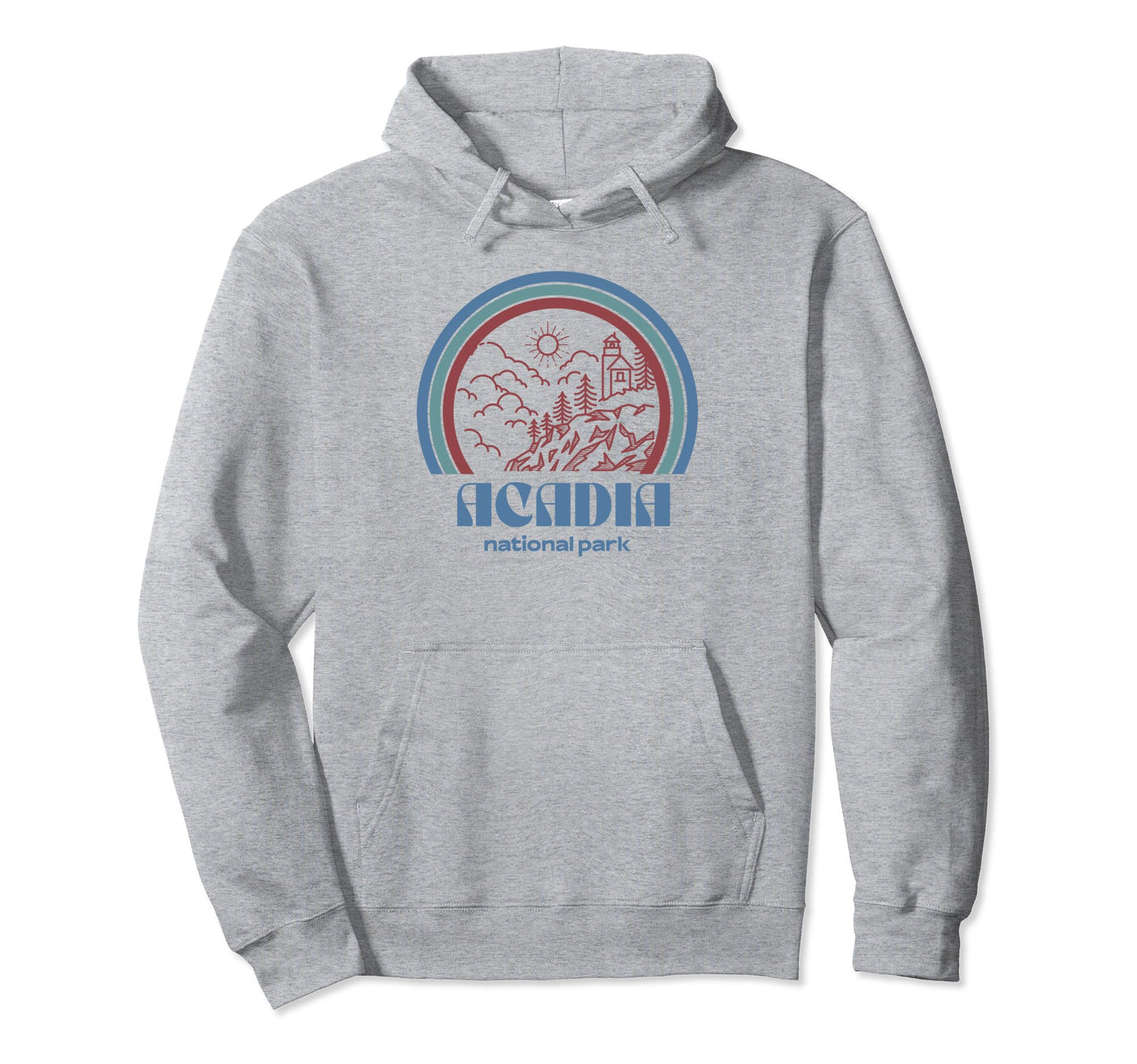 Acadia National Park Outdoor Hiking Hoodie - Custom Art Print Unisex - T-Shirt, Sweatshirt, Hoodie