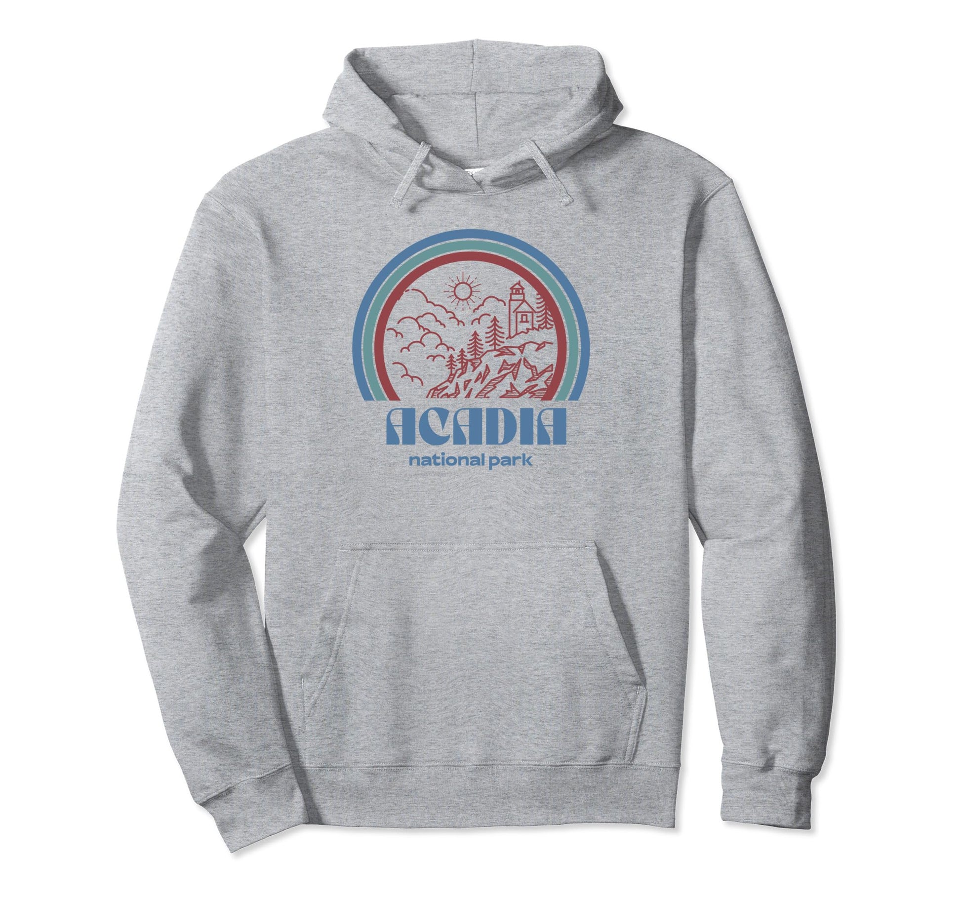 Acadia National Park Outdoor Hiking Hoodie - Custom Art Print Unisex - T-Shirt, Sweatshirt, Hoodie