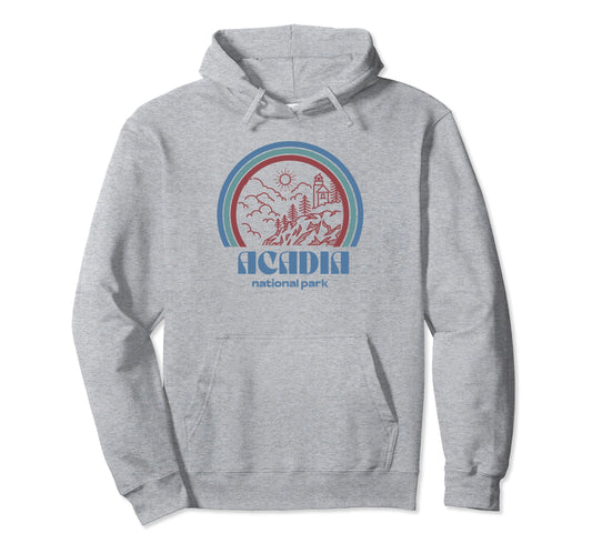 Acadia National Park Outdoor Hiking Hoodie - Custom Art Print Unisex - T-Shirt, Sweatshirt, Hoodie