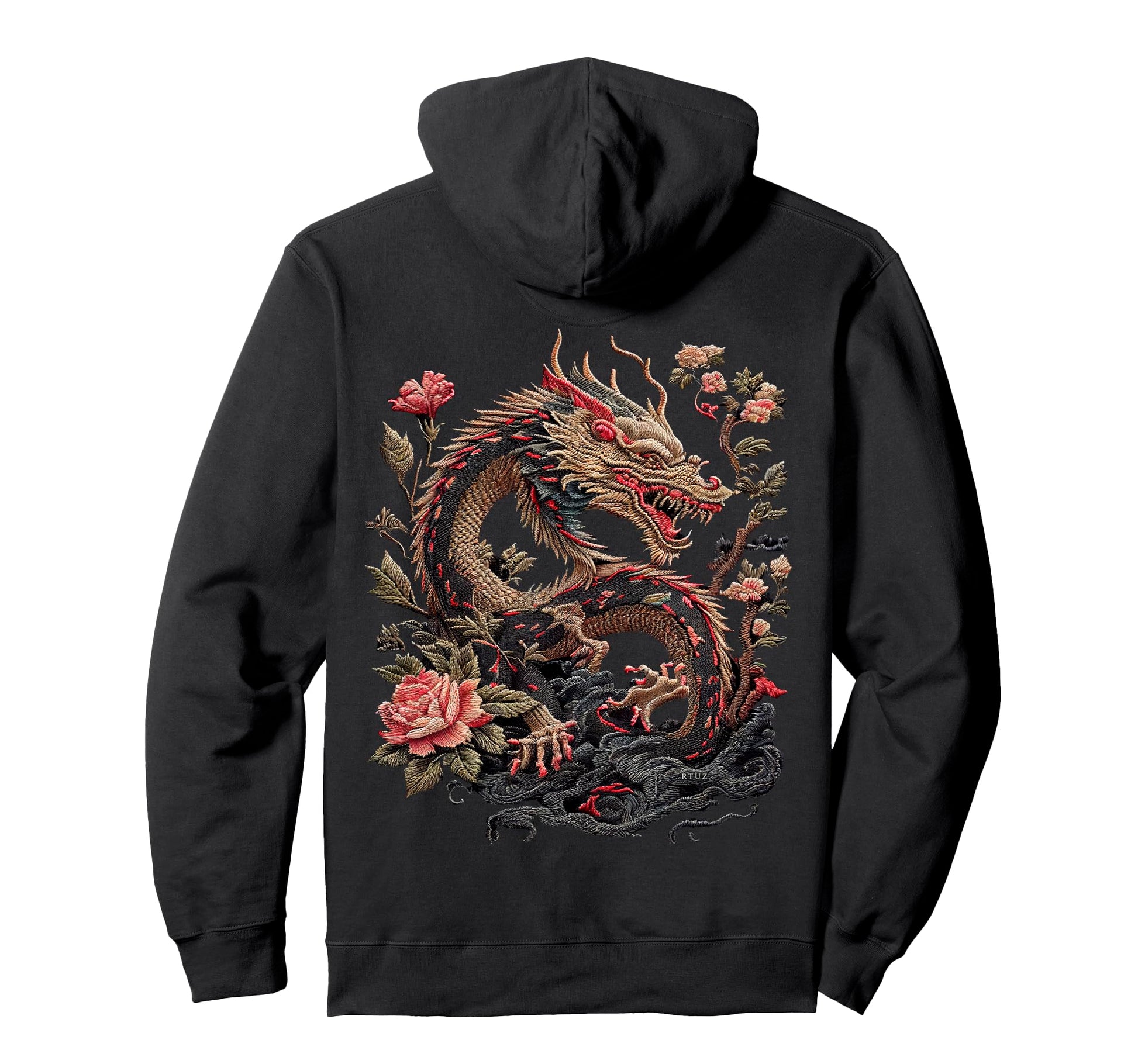 Aesthetic Back Dragon Y2K Streetwear Hoodie - Streetwear Style Men Women - T-Shirt, Sweatshirt, Hoodie