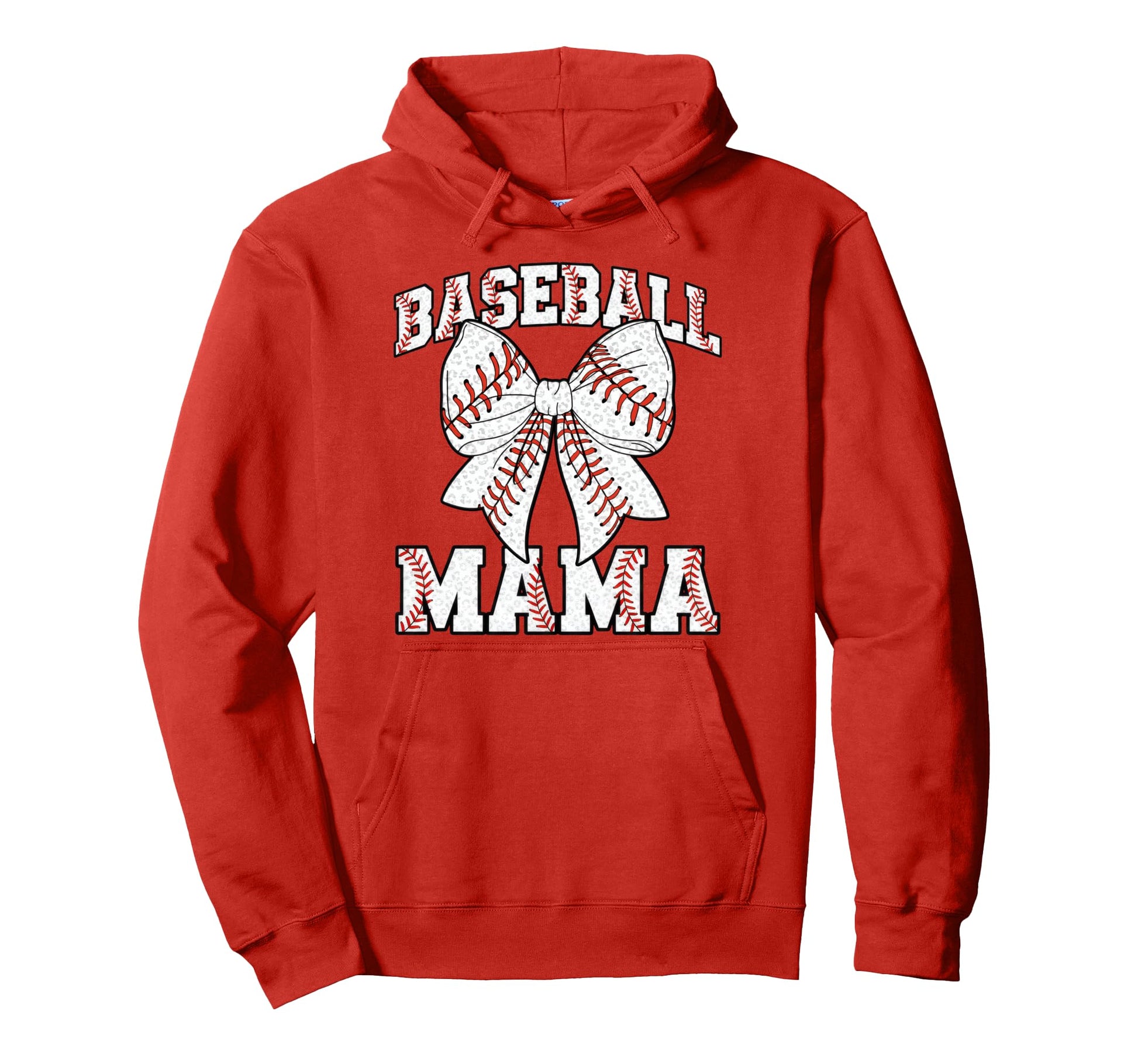 Baseball Mama Sports Mom Leopard Baseball Hoodie - Custom Art Print Unisex - T-Shirt, Sweatshirt, Hoodie