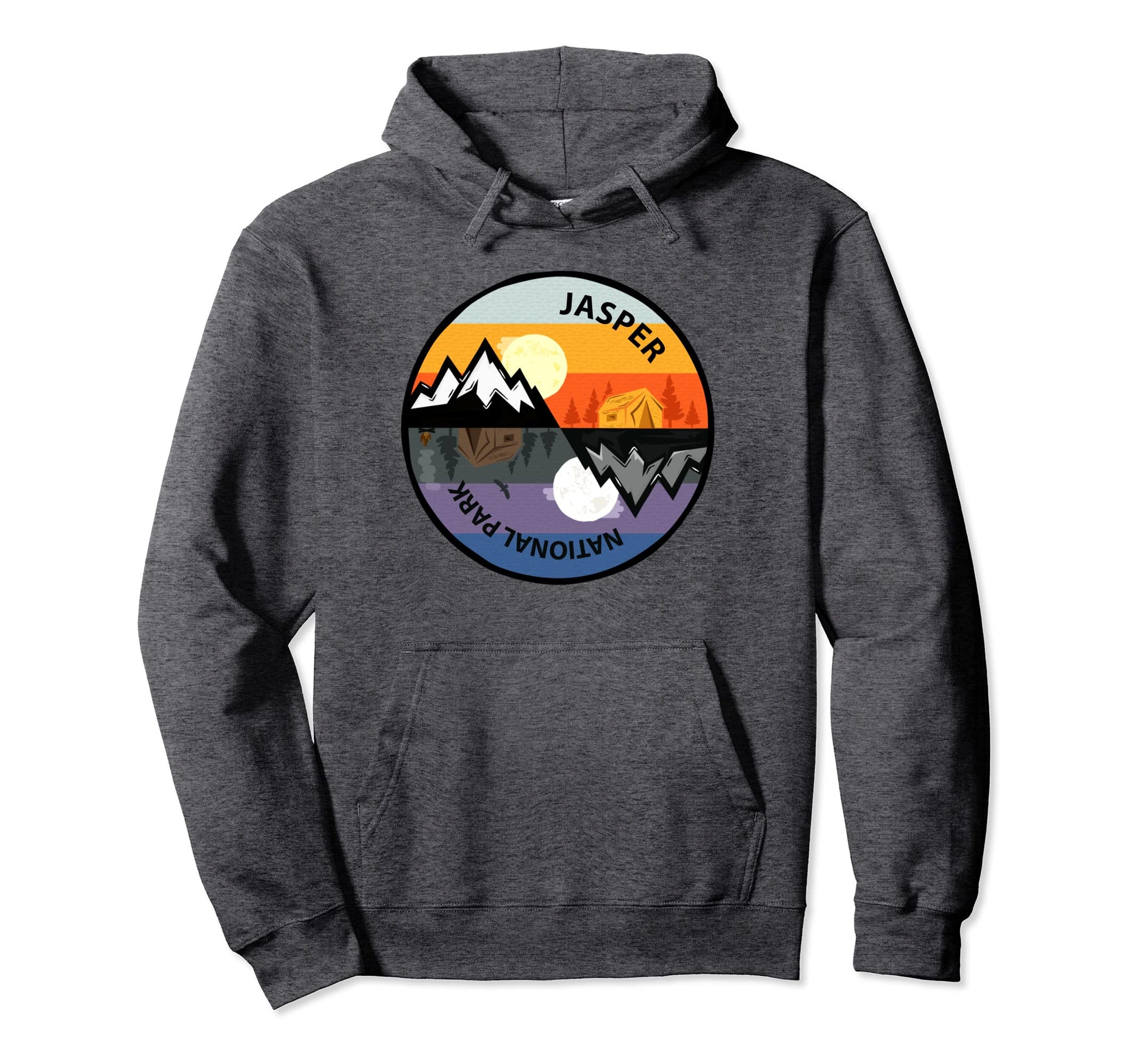 Jasper National Park Souvenir Hoodie - Minimalist Print Men Women - T-Shirt, Sweatshirt, Hoodie