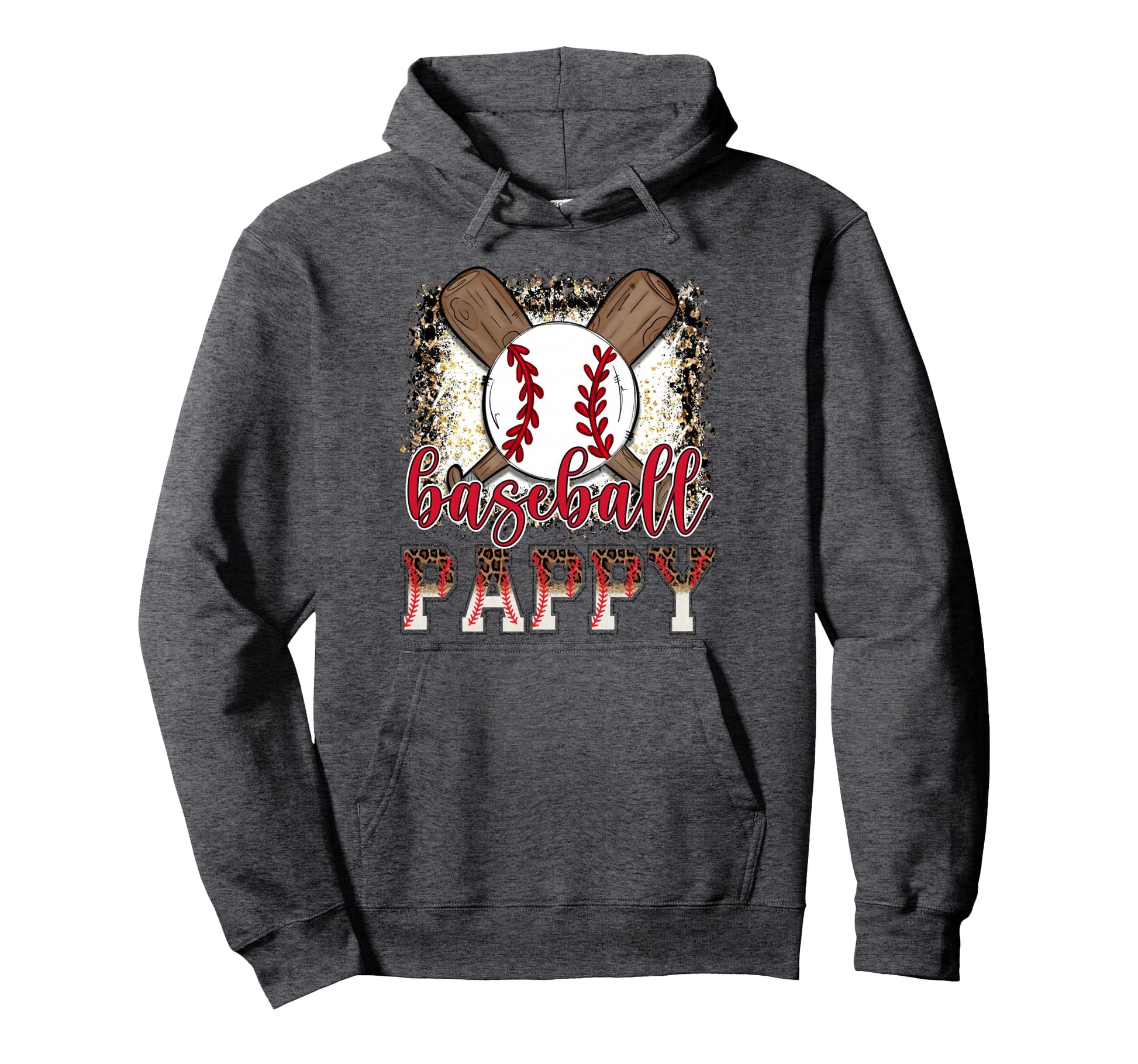 Baseball Pappy Leopard Proud Ball Pappy Hoodie - Fun Novelty Design Unisex - T-Shirt, Sweatshirt, Hoodie