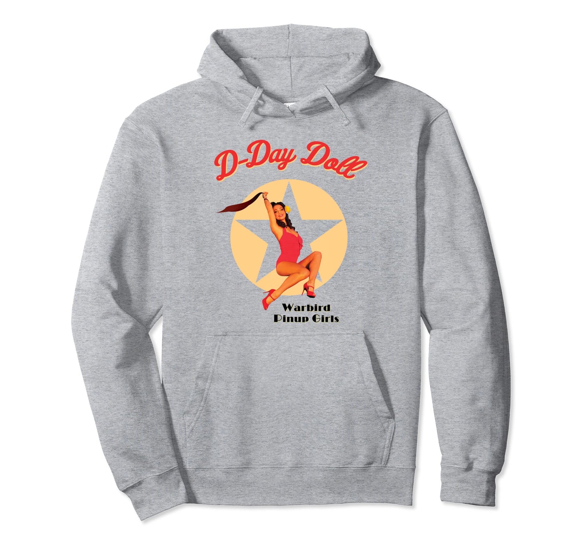 D Day Doll Wwii Aviation Nose Art Hoodie - Casual Everyday Wear Unisex - T-Shirt, Sweatshirt, Hoodie