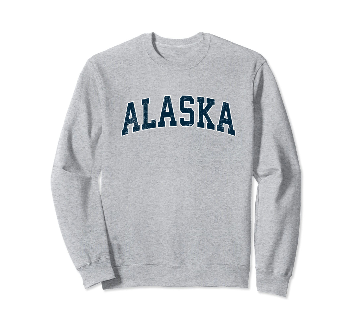 Alaska Varsity Sports Navy Text Sweatshirt - Streetwear Style Men Women - T-Shirt, Sweatshirt, Hoodie