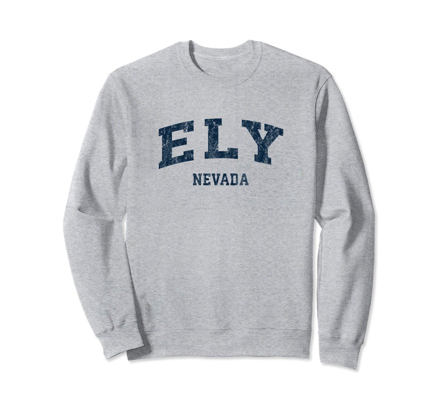 Ely Nevada Nv Varsity Sports Navy Sweatshirt - Fun Novelty Design Unisex - T-Shirt, Sweatshirt, Hoodie