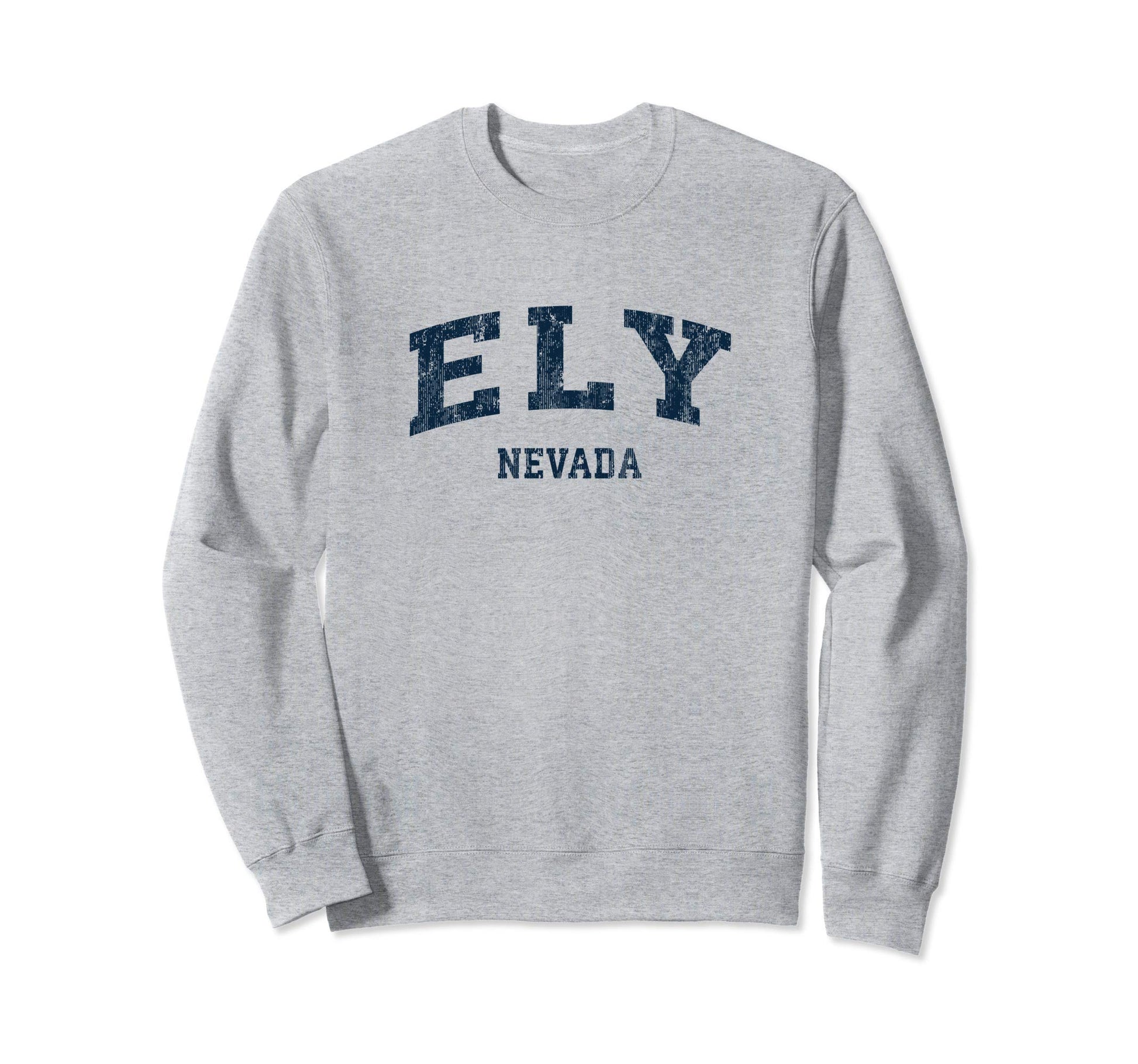 Ely Nevada Nv Varsity Sports Navy Sweatshirt - Fun Novelty Design Unisex - T-Shirt, Sweatshirt, Hoodie