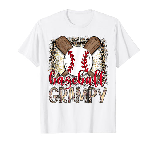 Baseball Grampy Leopard Proud Ball T-Shirt - Casual Everyday Wear Unisex - T-Shirt, Sweatshirt, Hoodie