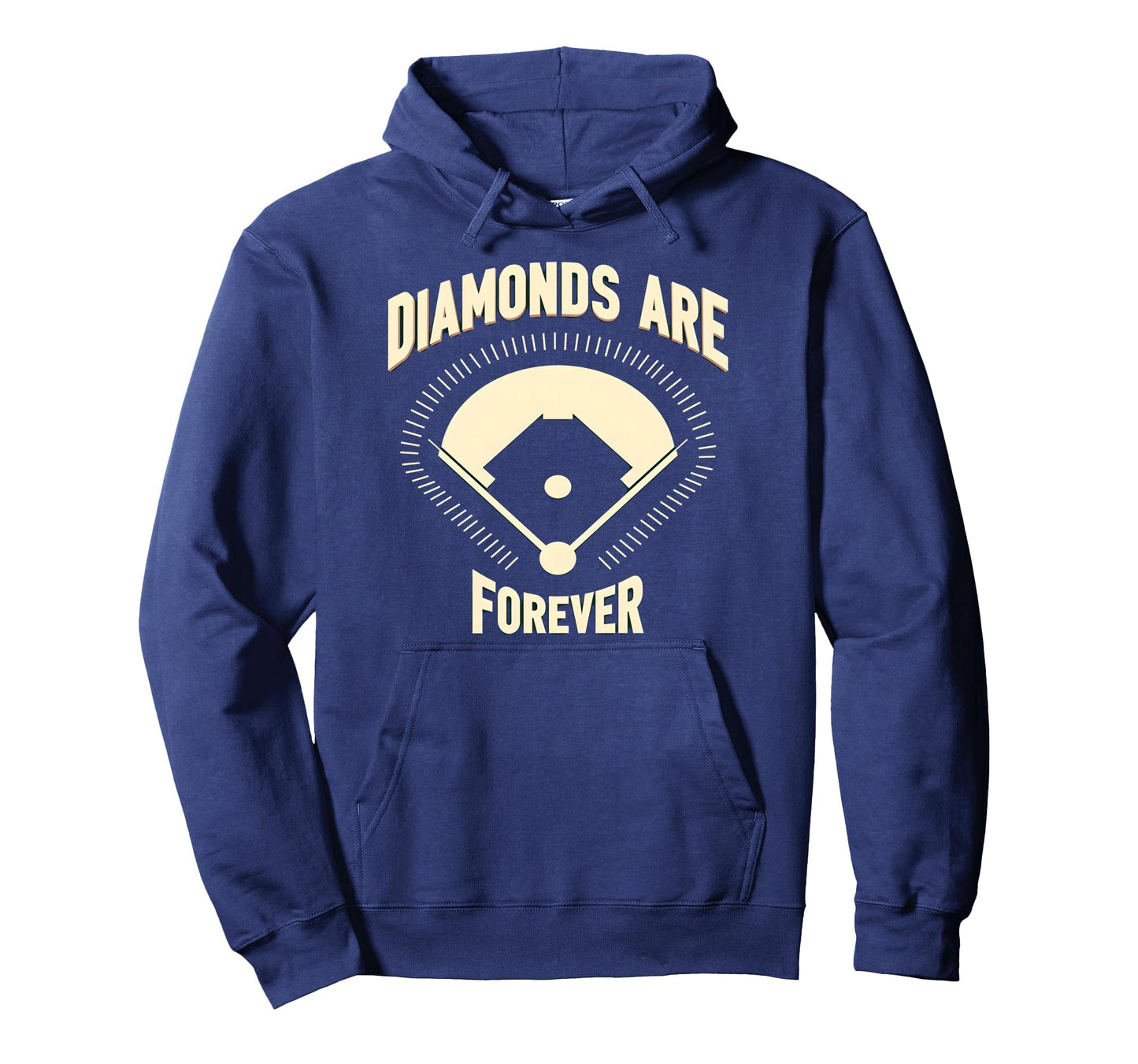 Diamonds Are Forever Softball Lover Hoodie - Minimalist Print Men Women - T-Shirt, Sweatshirt, Hoodie